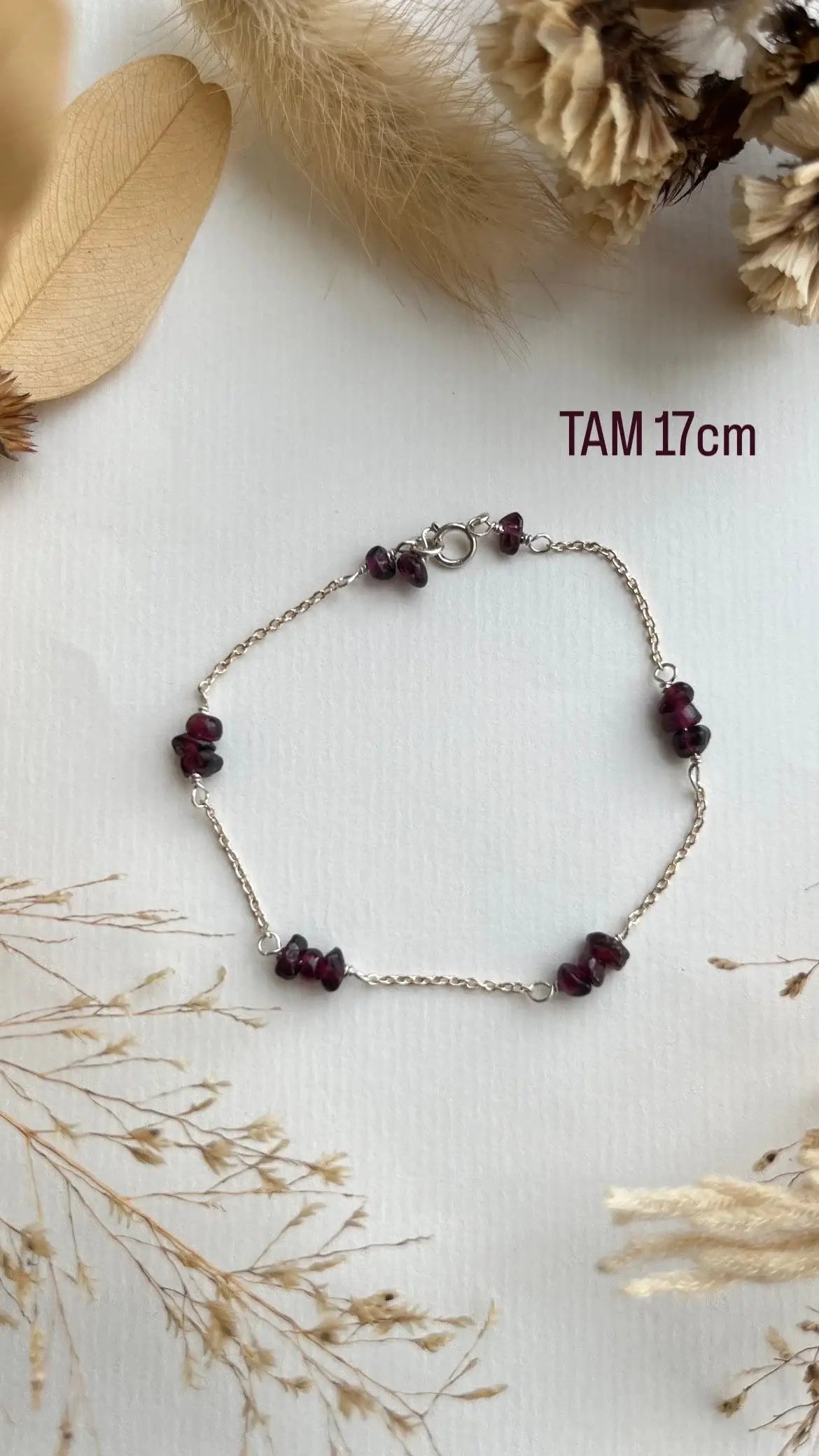 Pulseira em Granadas | Linha Prata