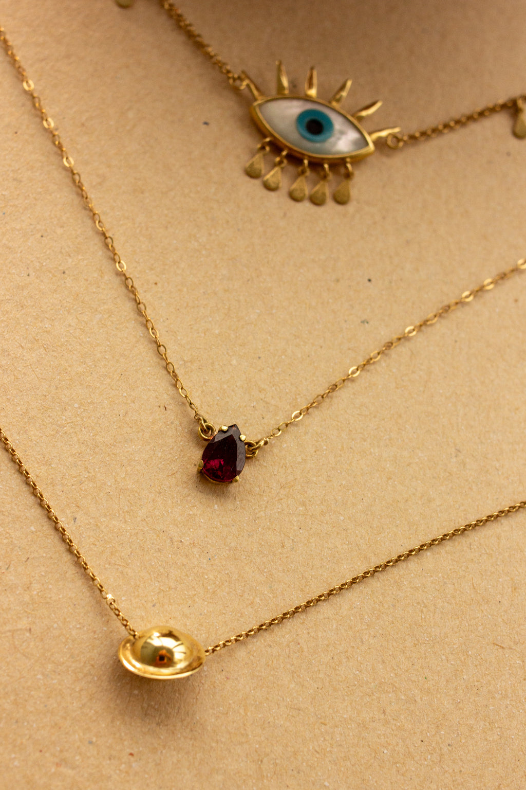 Colar Gota Rodolita | Ouro 18k