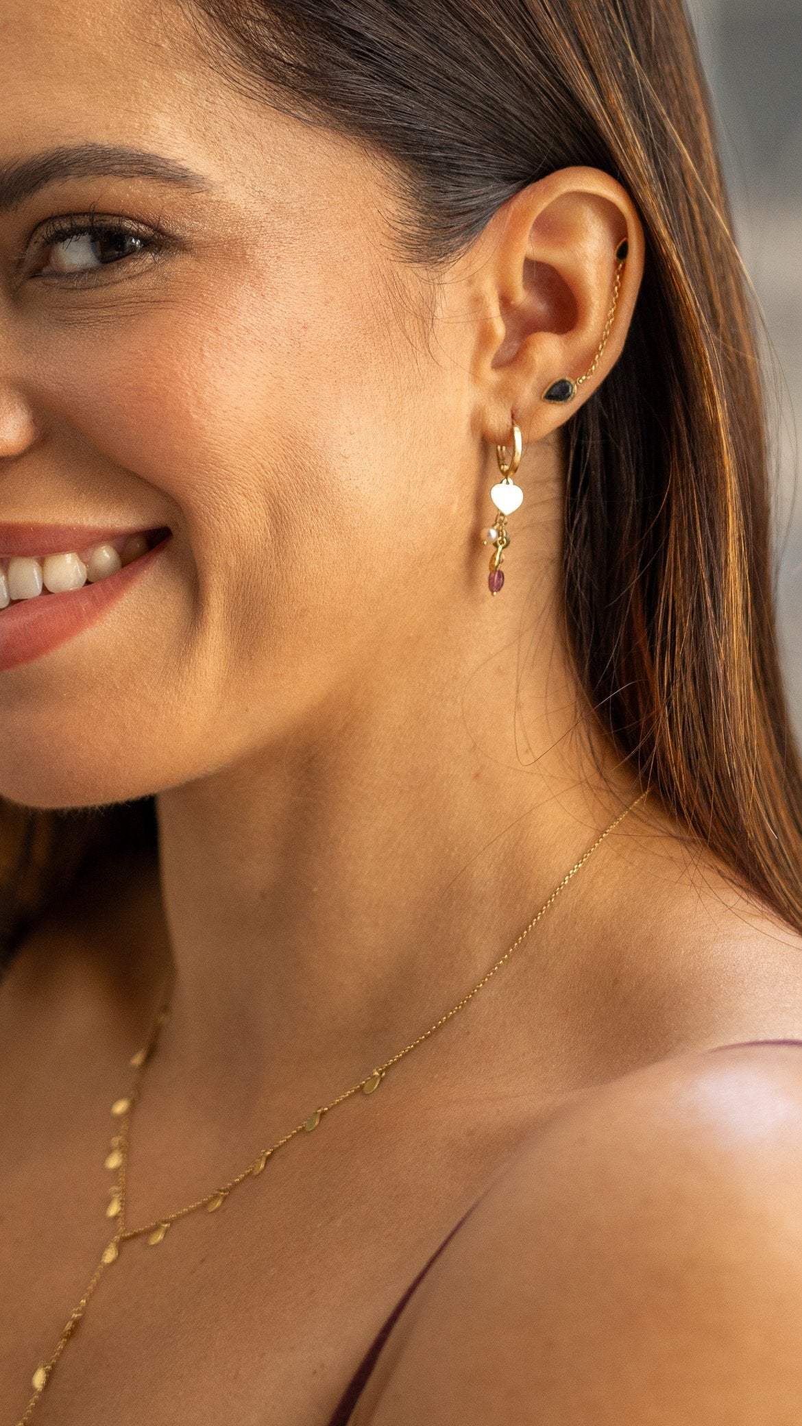 Argola Amore Mio | linha ouro 18k