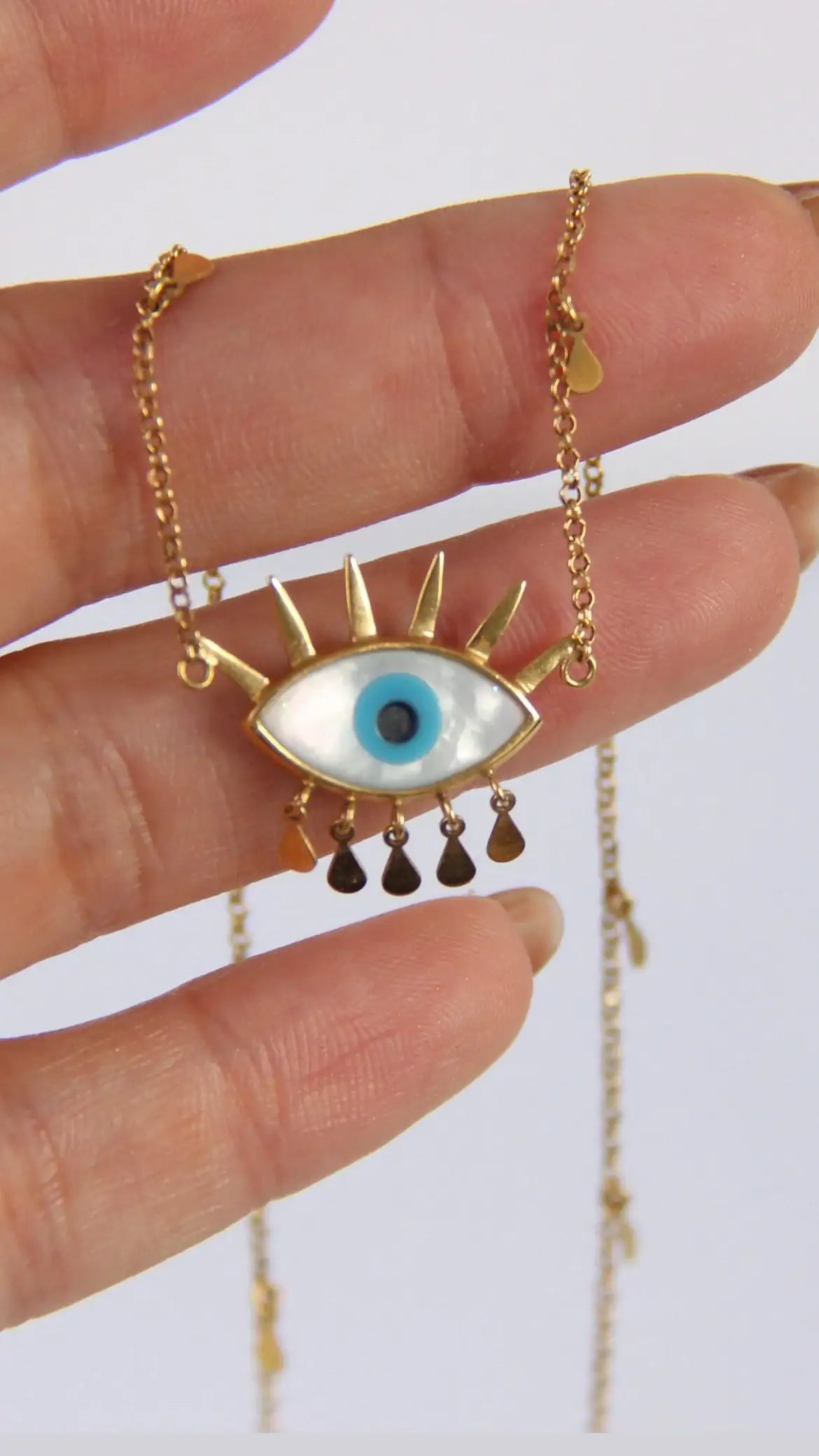 Colar Olho Grego | Ouro 18k