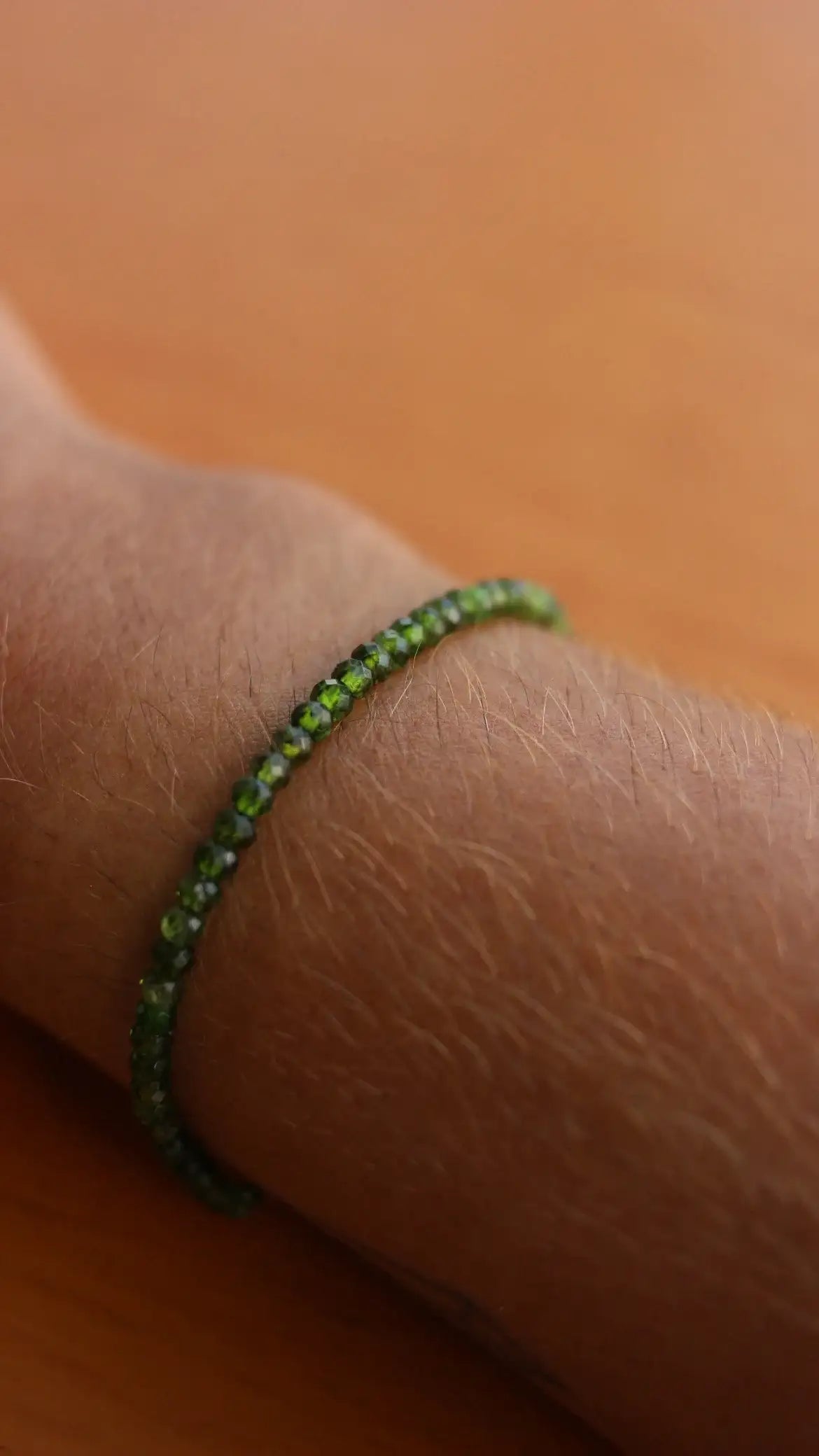 Pulseira em Diopsita | linha Prata