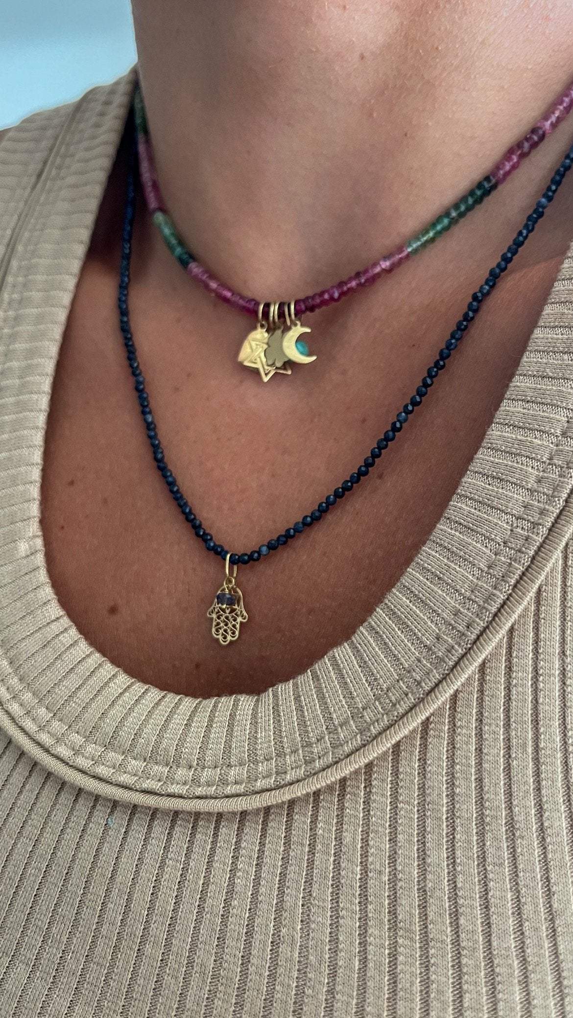 Pingente Patuá | Mão Fátima | Ouro 18k
