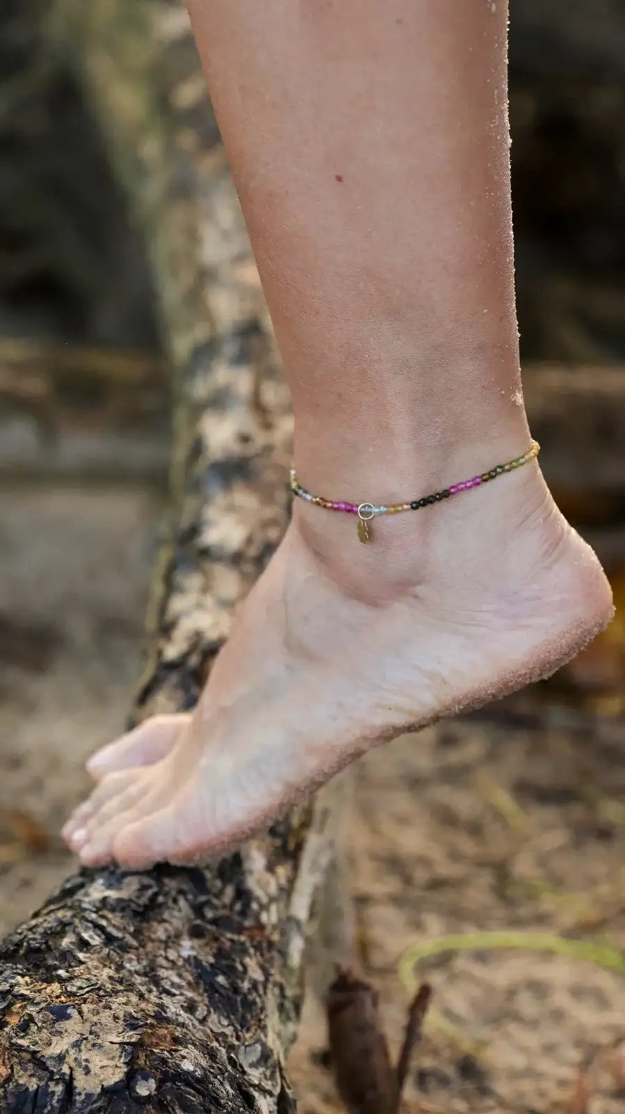 Tornozeleira Turmalina | Linha Ouro 18k