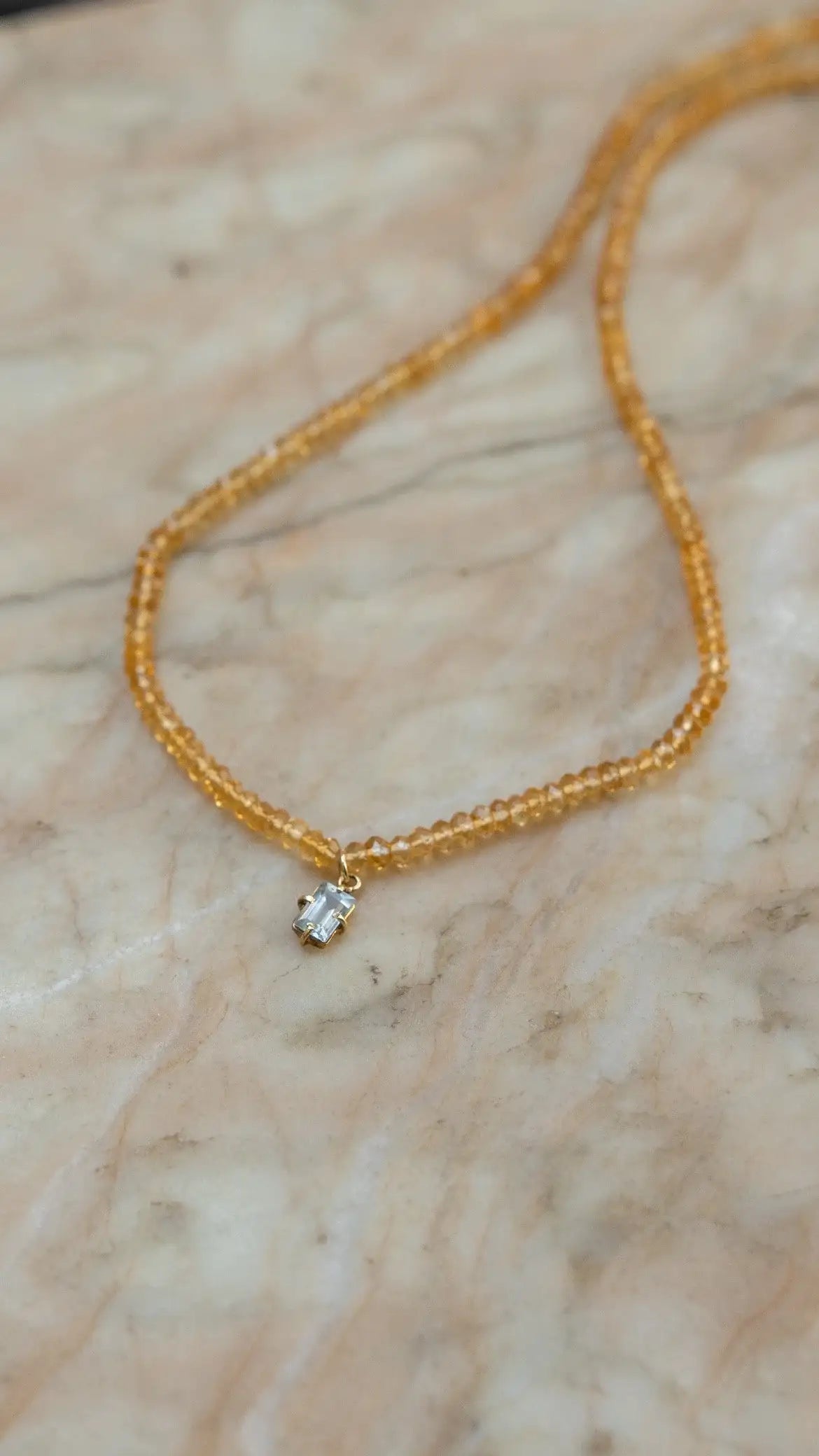 Colar Aurora | Citrinos & Topázio  | Linha Ouro 18k