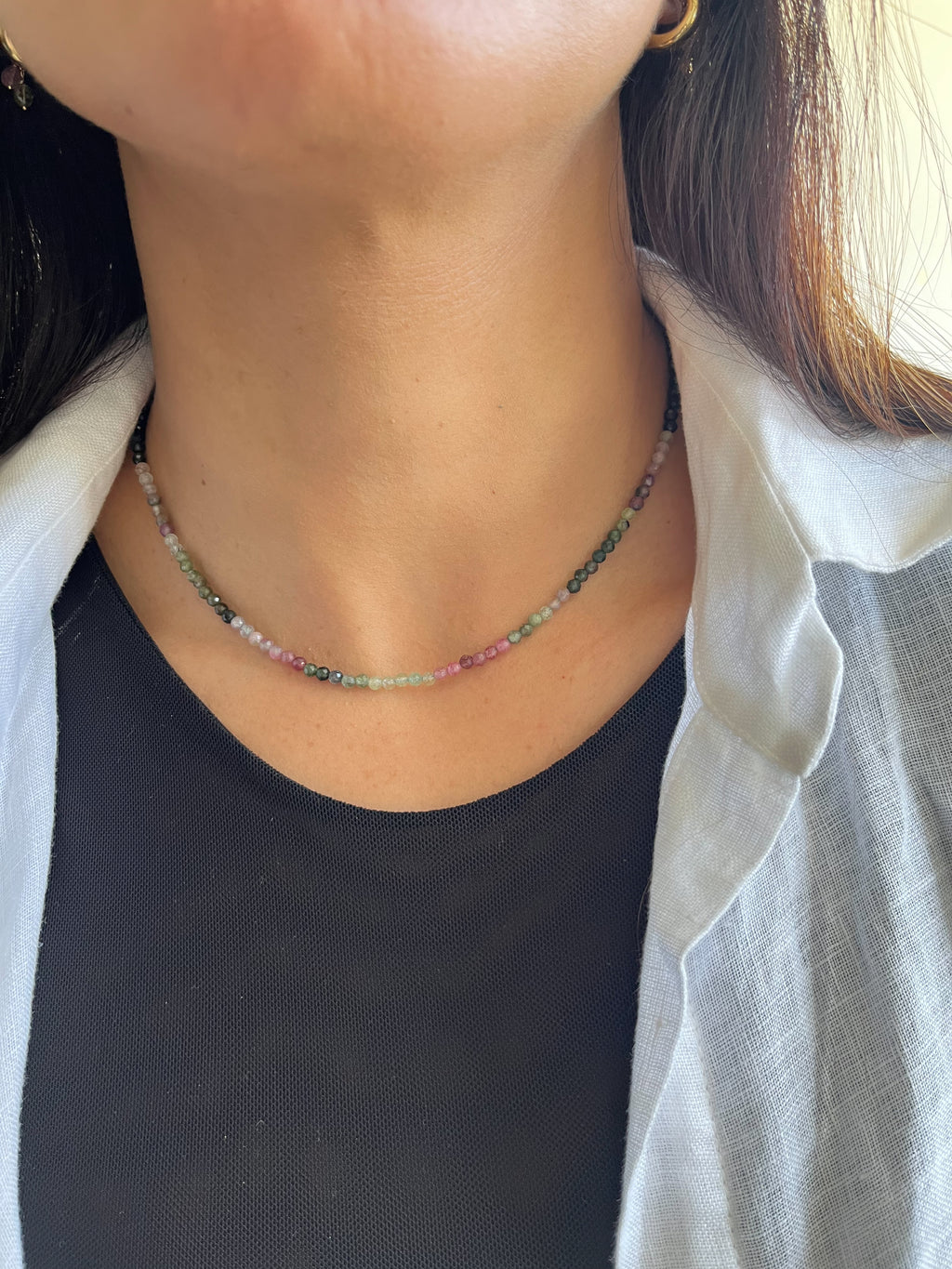 Colar Cleo | Turmalinas | Linha Prata