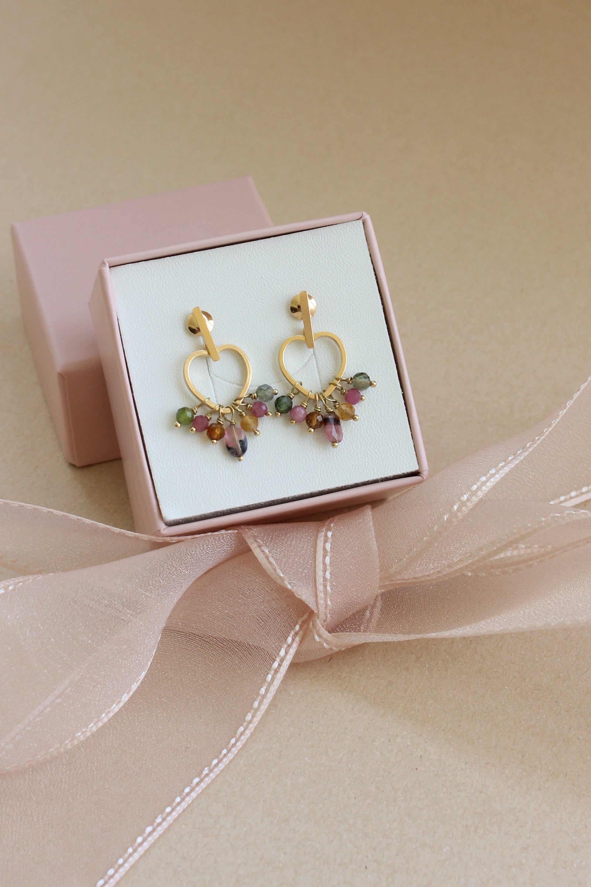 Brinco Love Storie | Turmalinas | Ouro 18k