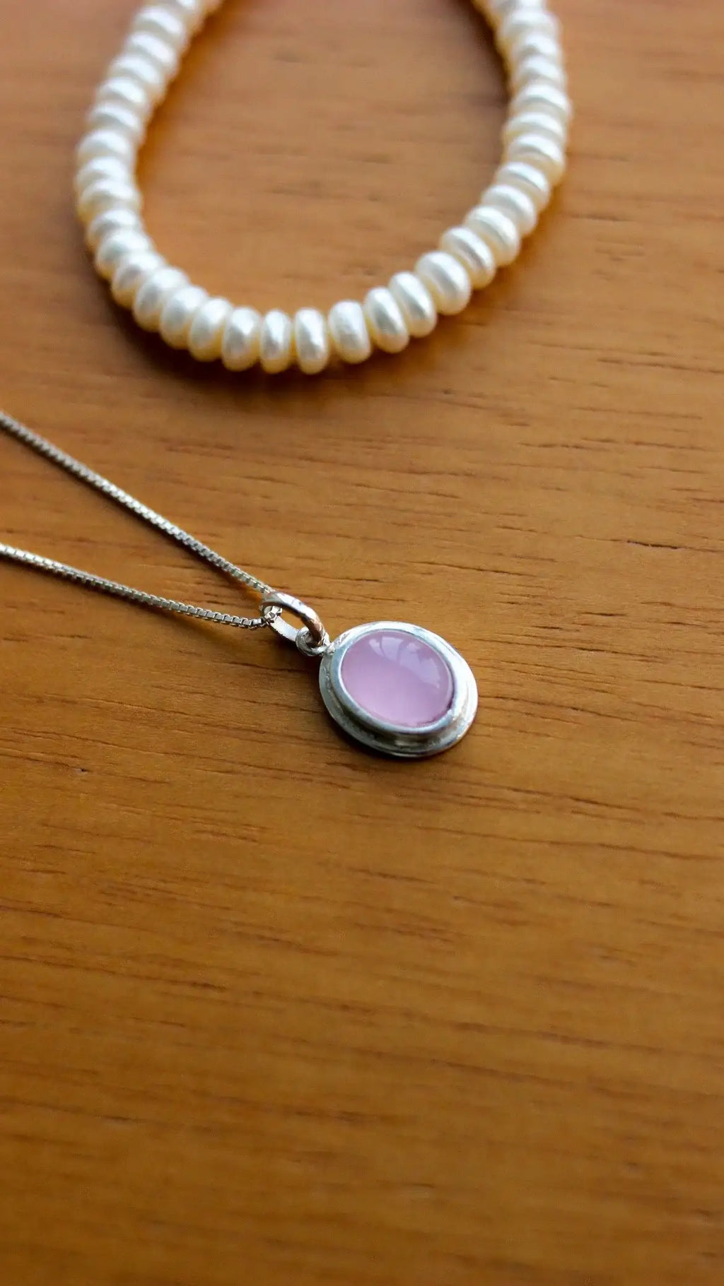 Pingente Quartzo Rosa | Linha Prata