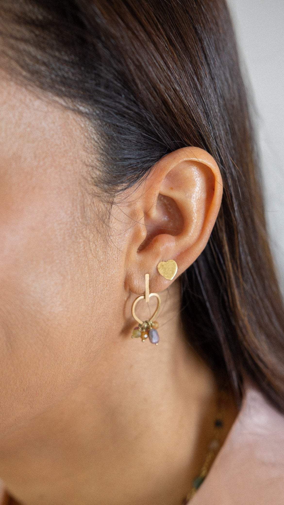 Brinco Love Storie | Turmalinas | Ouro 18k
