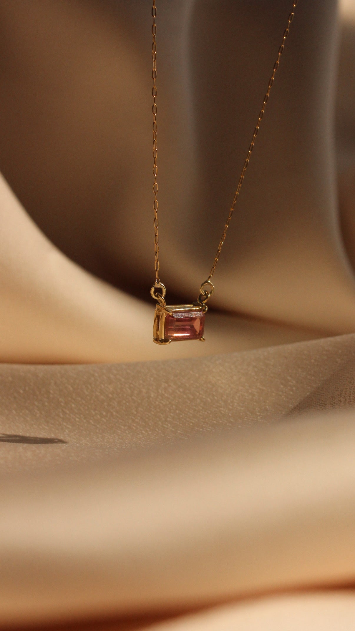 Colar Turmalina Bicolor | Ouro 18k