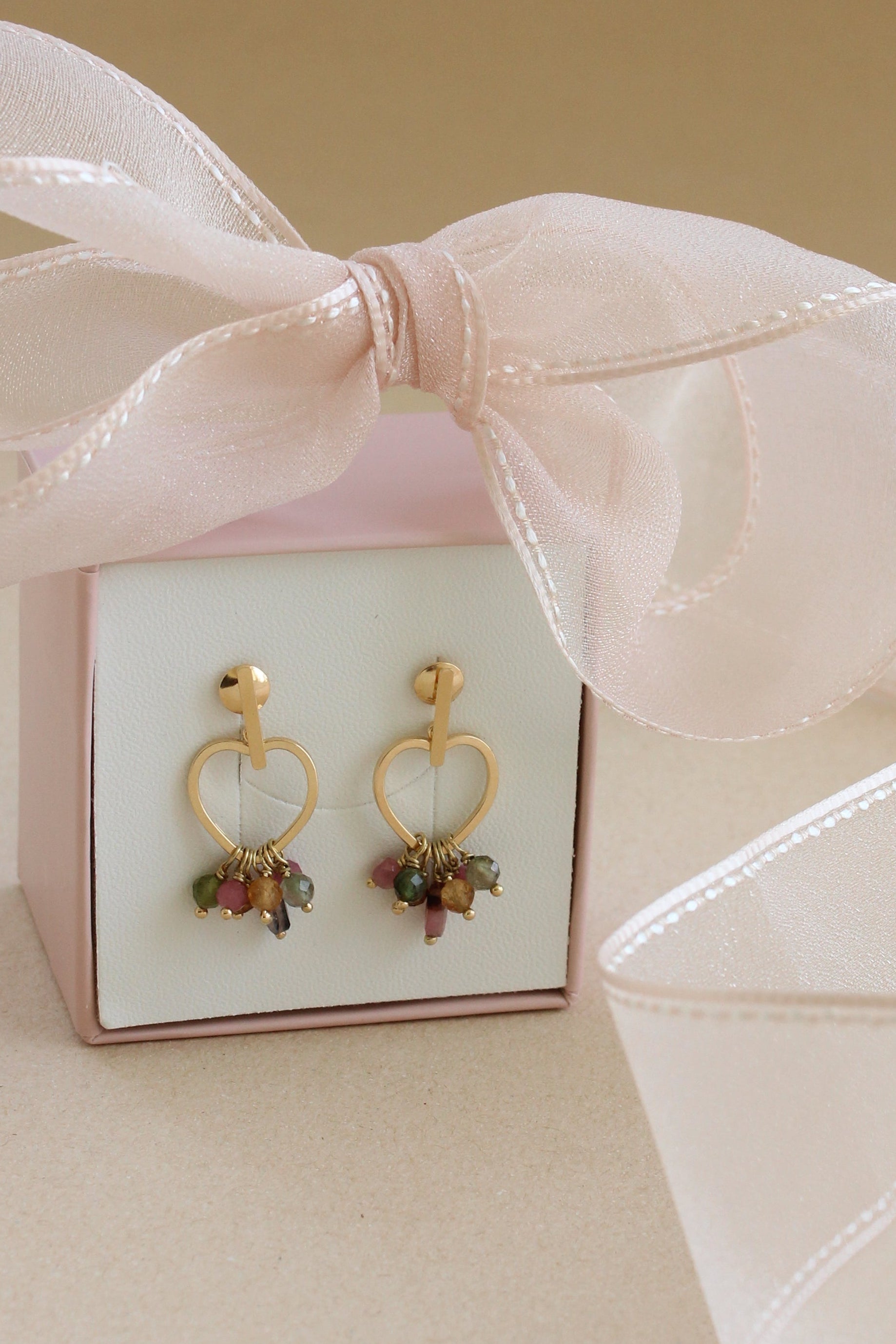 Brinco Love Storie | Turmalinas | Ouro 18k