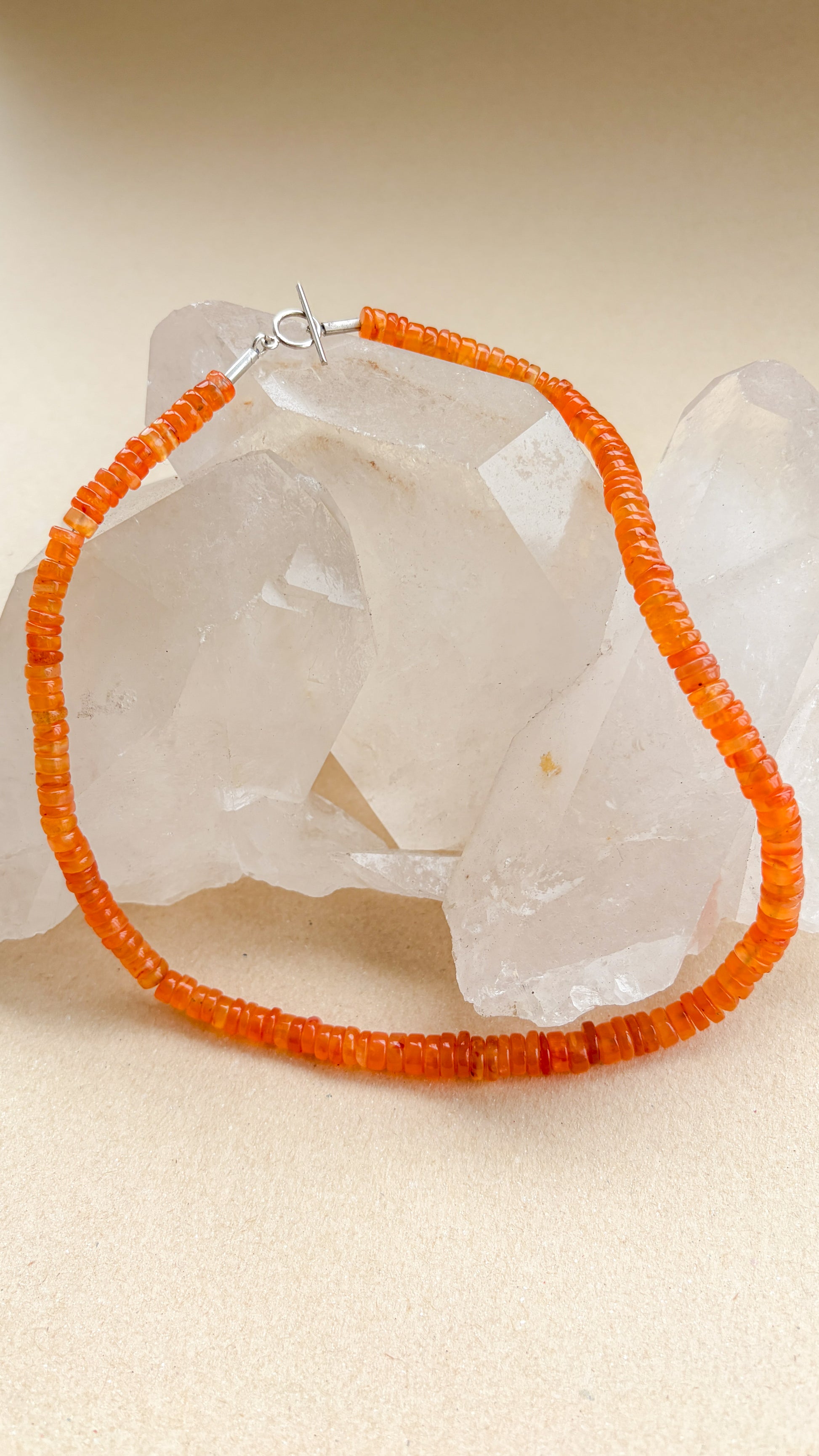 Colar Cornalina | Linha Prata