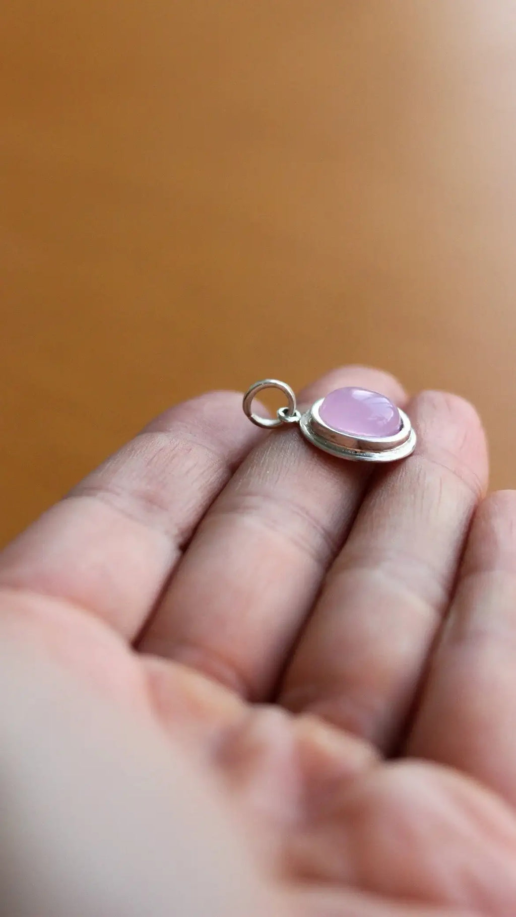 Pingente Quartzo Rosa | Linha Prata