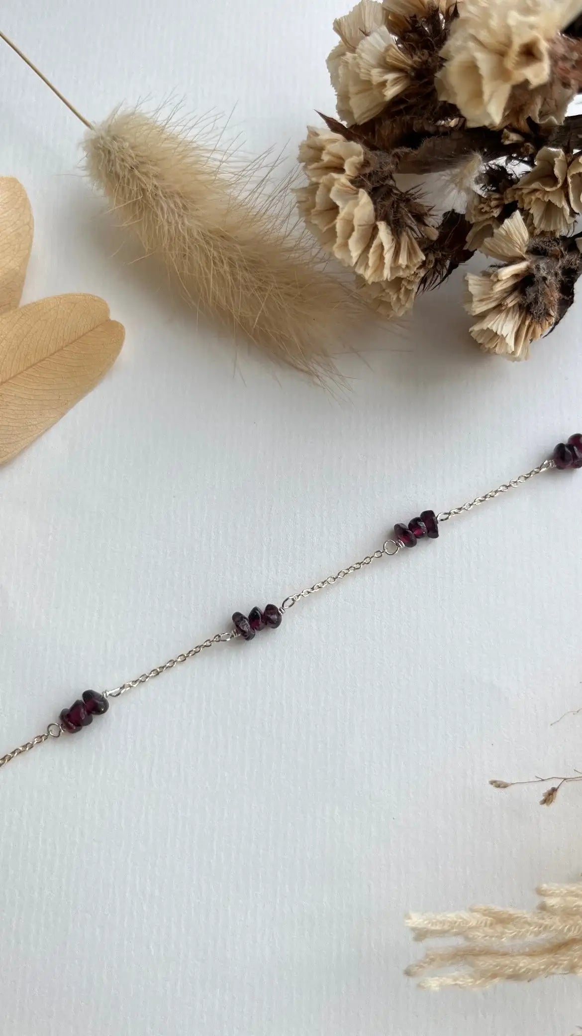 Pulseira em Granadas | Linha Prata