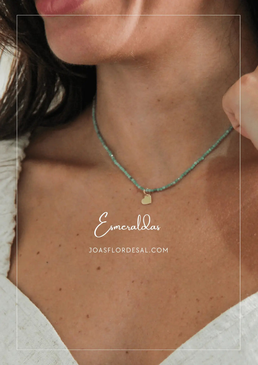 Colar Esmeraldas Delicado