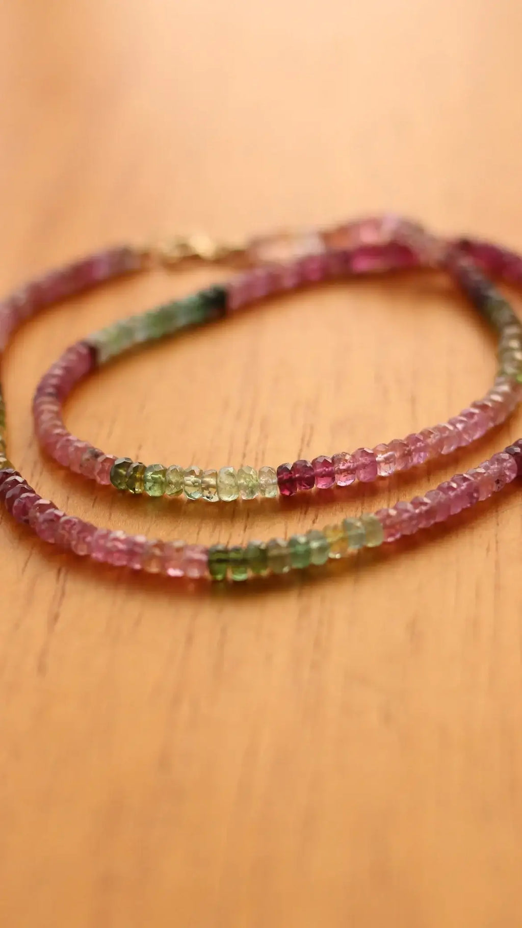 Colar Clarice | Turmalinas Melancia | ouro 18k