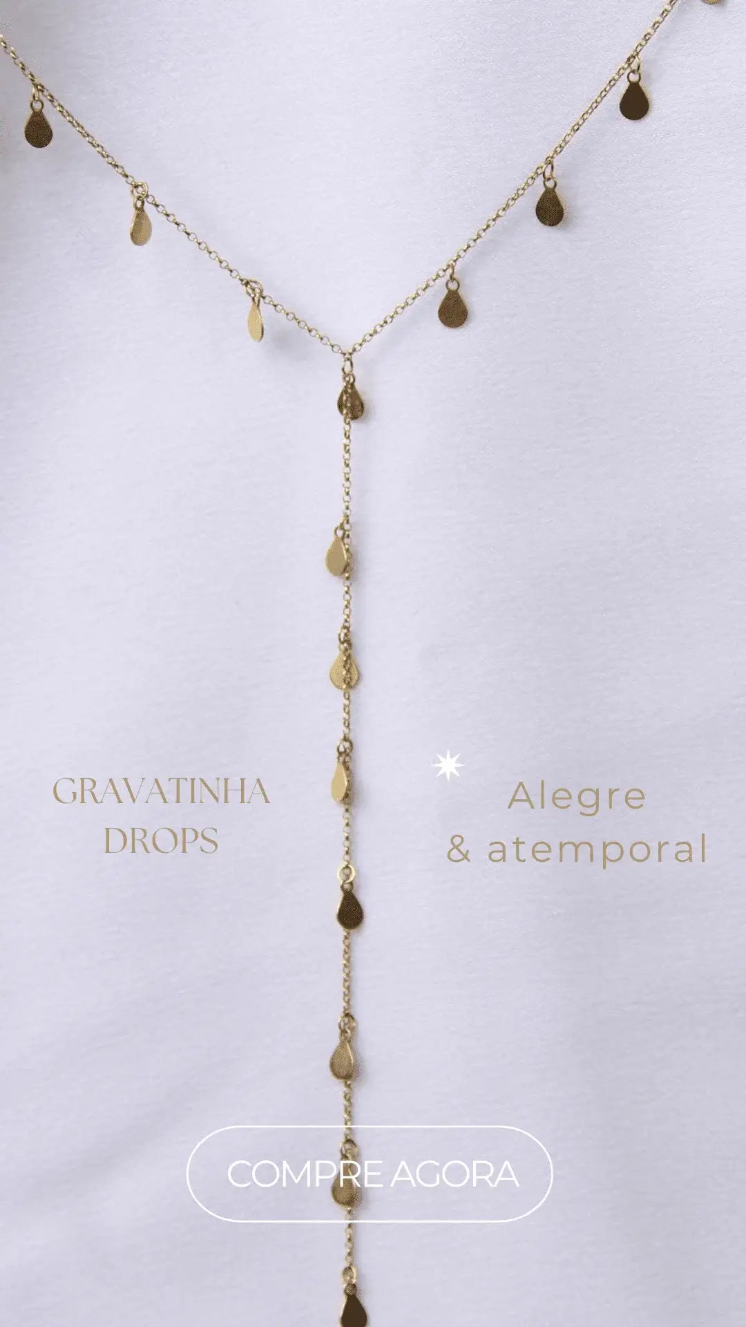 Gravatinha Drops | Linha Ouro 18k
