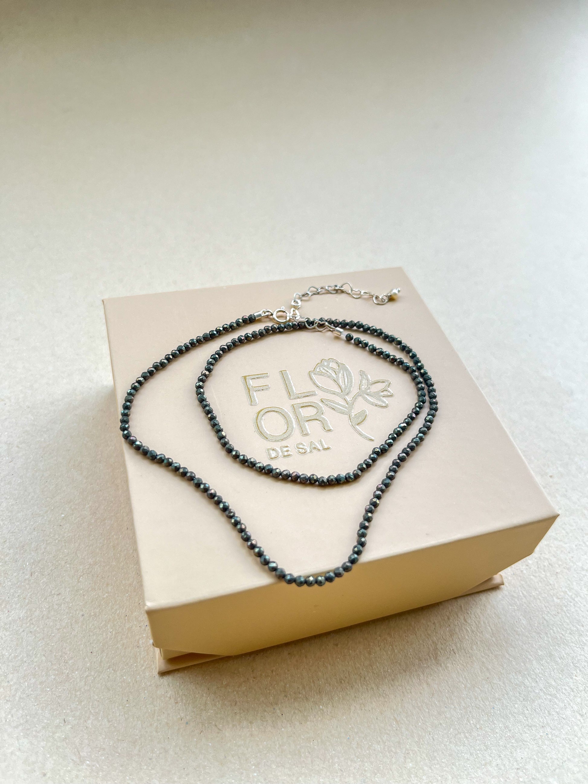 Colar Pirita | acabamento em Prata