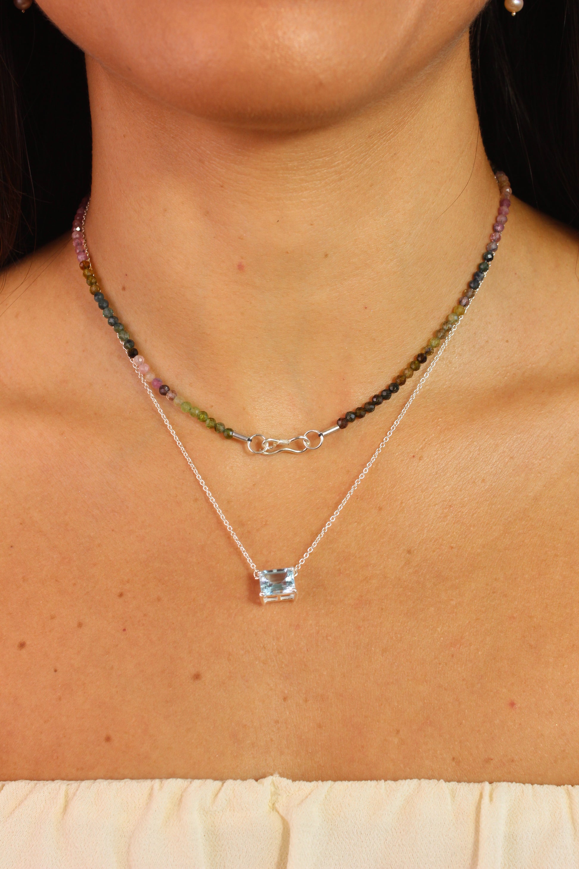 Colar Nina | Turmalinas | Linha Prata