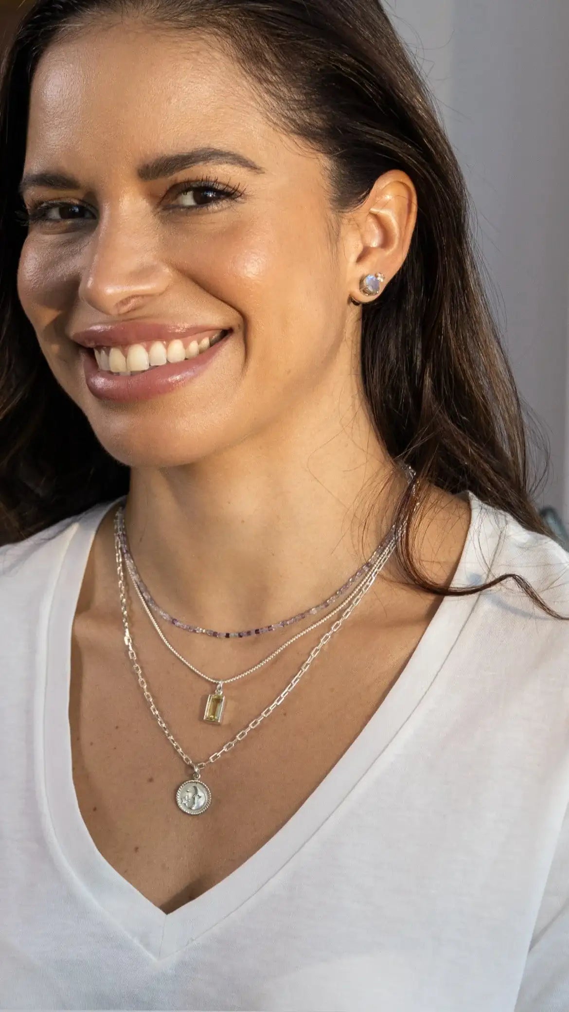 Colar Fluorita | linha Prata