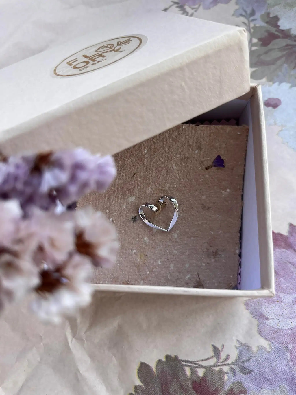 Pingente Coração Entrelaçado em Ouro 18k