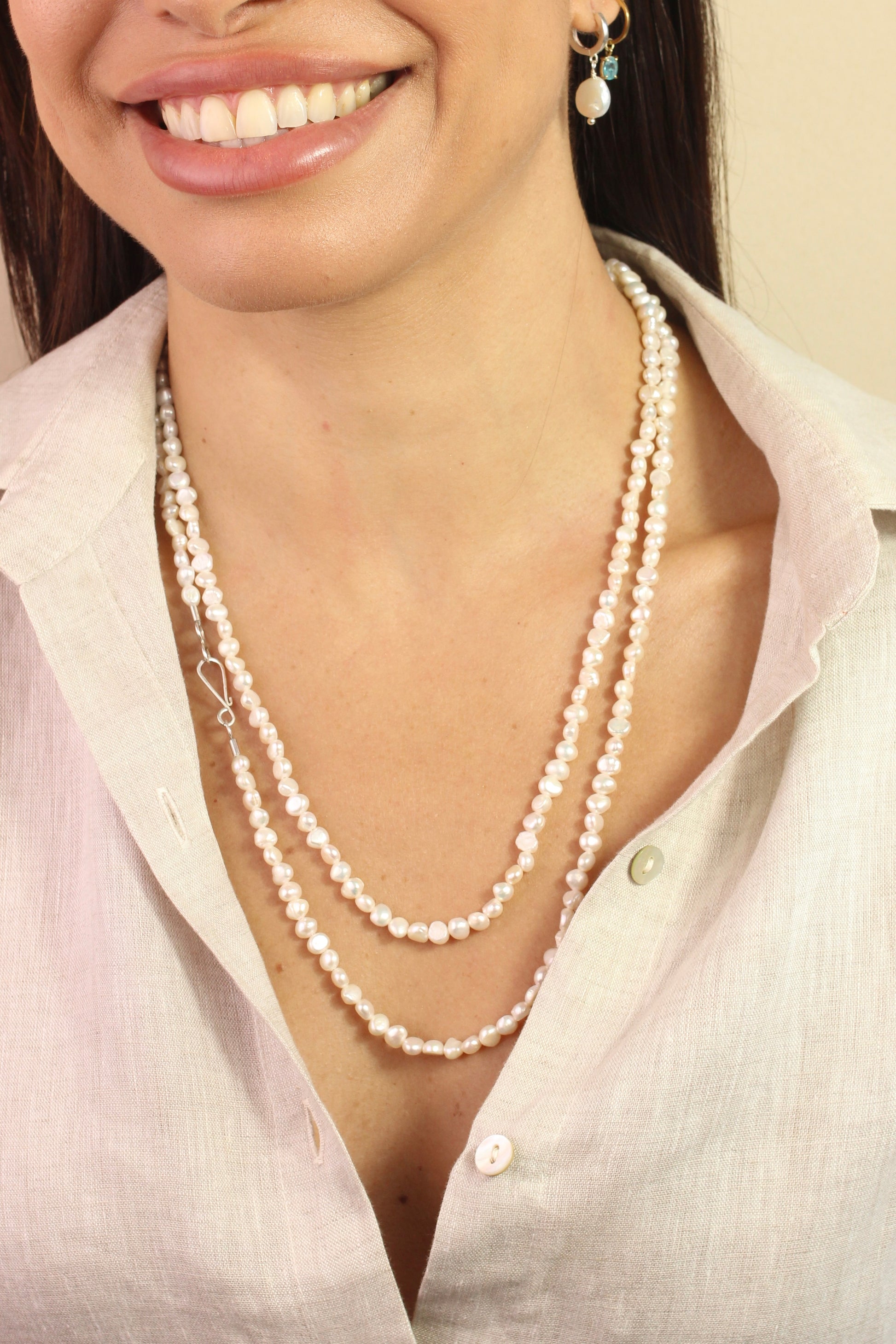 Colar Serena | Pérolas | Linha Prata