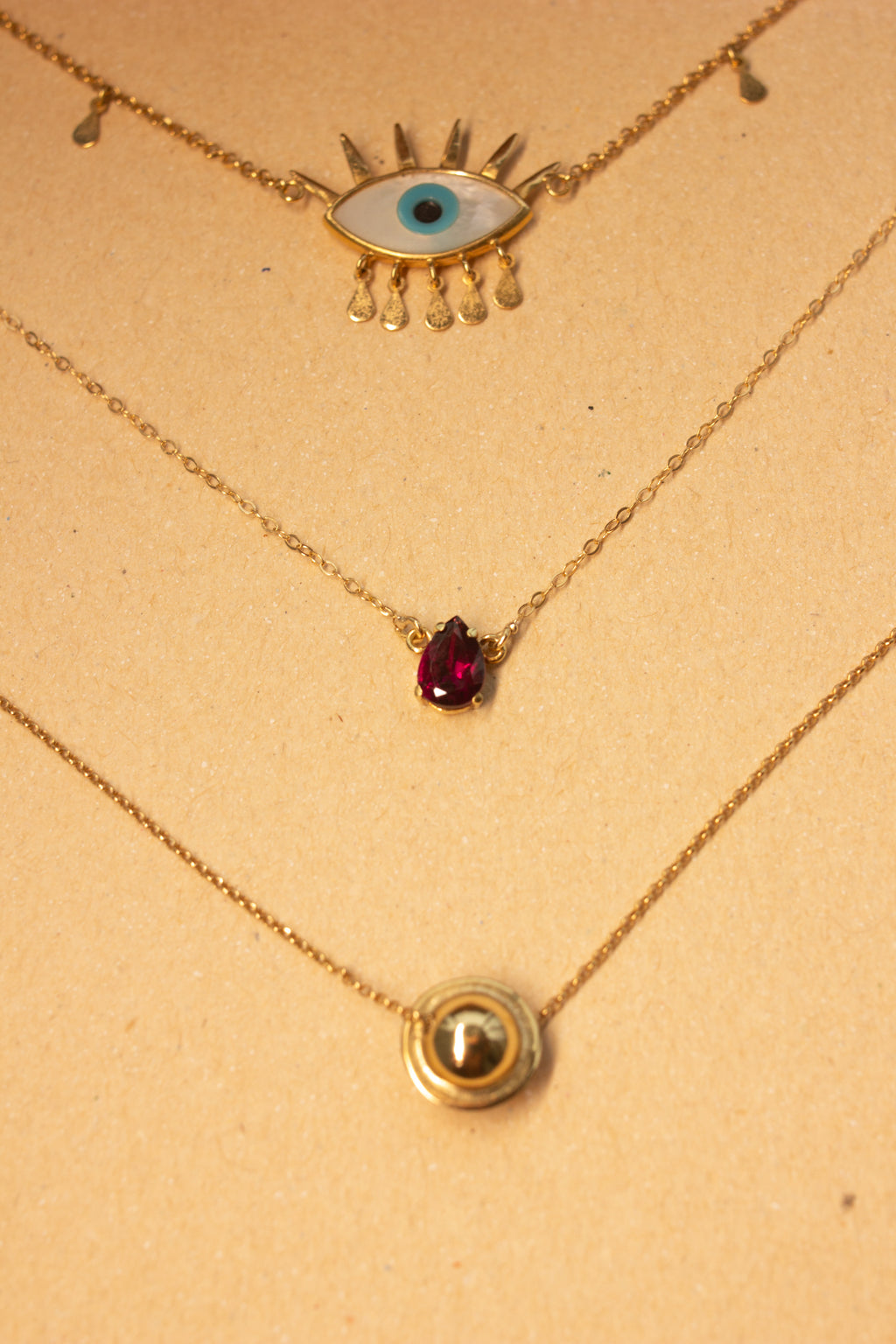 Colar Gota Rodolita | Ouro 18k