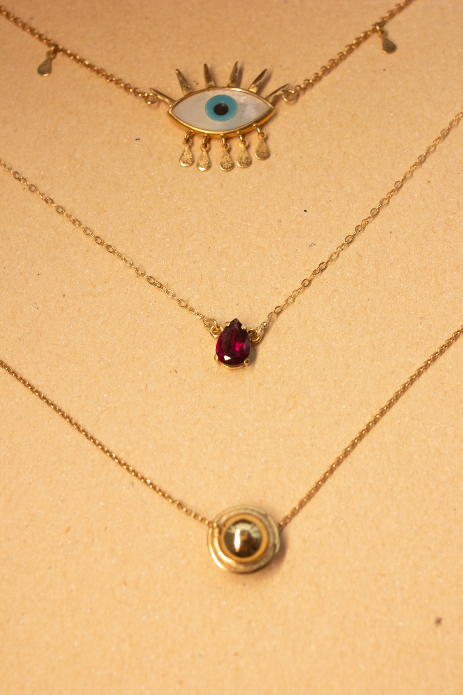 Colar Gota Rodolita | Ouro 18k