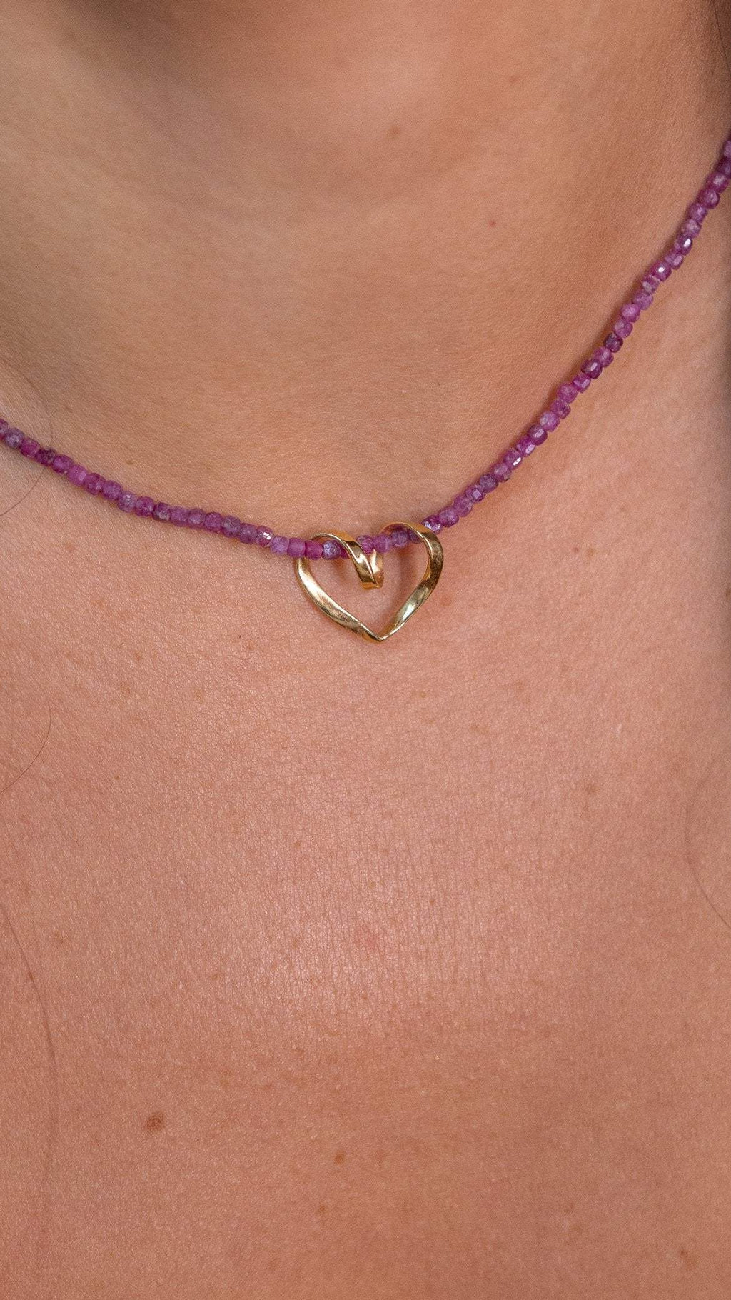Pingente Coração Entrelaçado em Ouro 18k