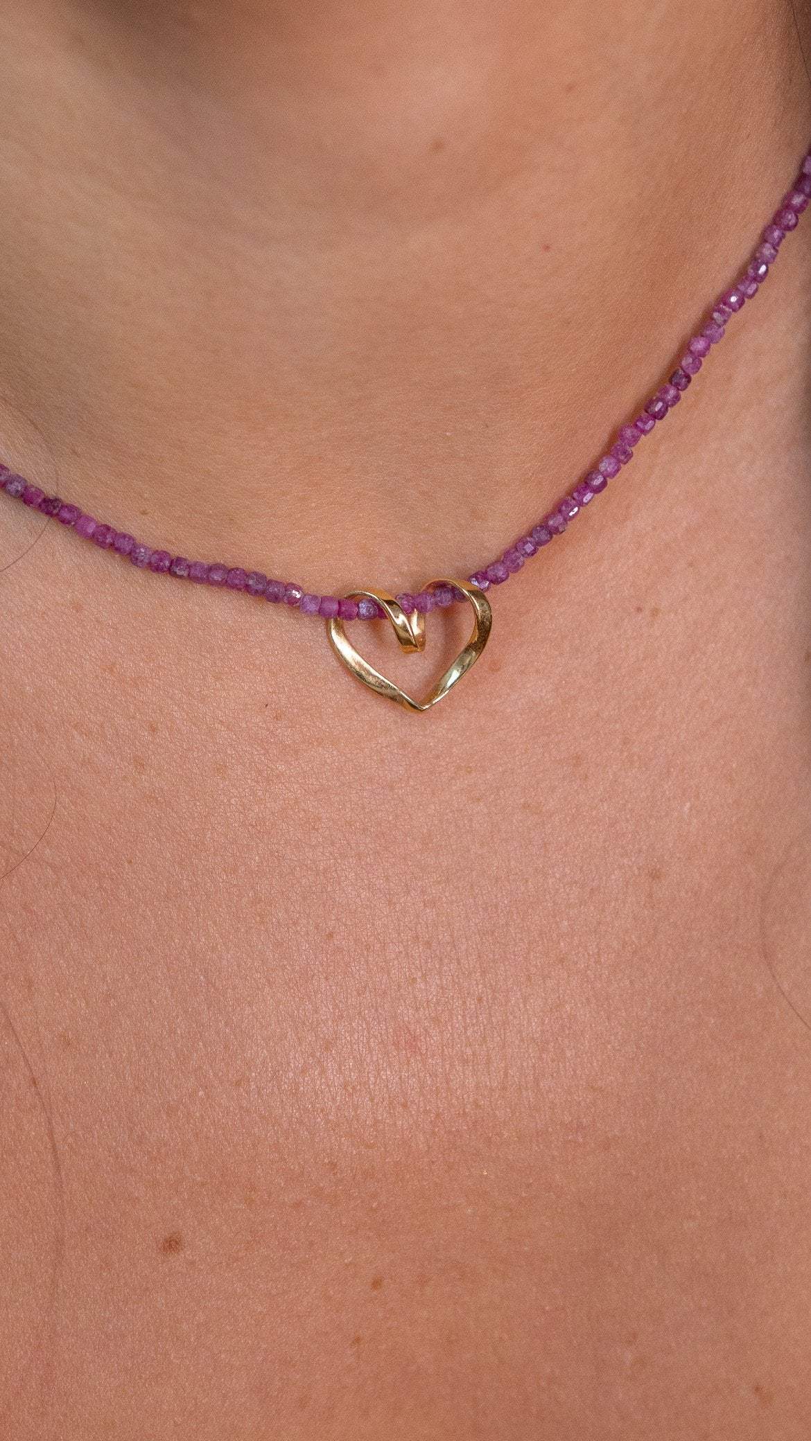 Pingente Coração Entrelaçado em Ouro 18k