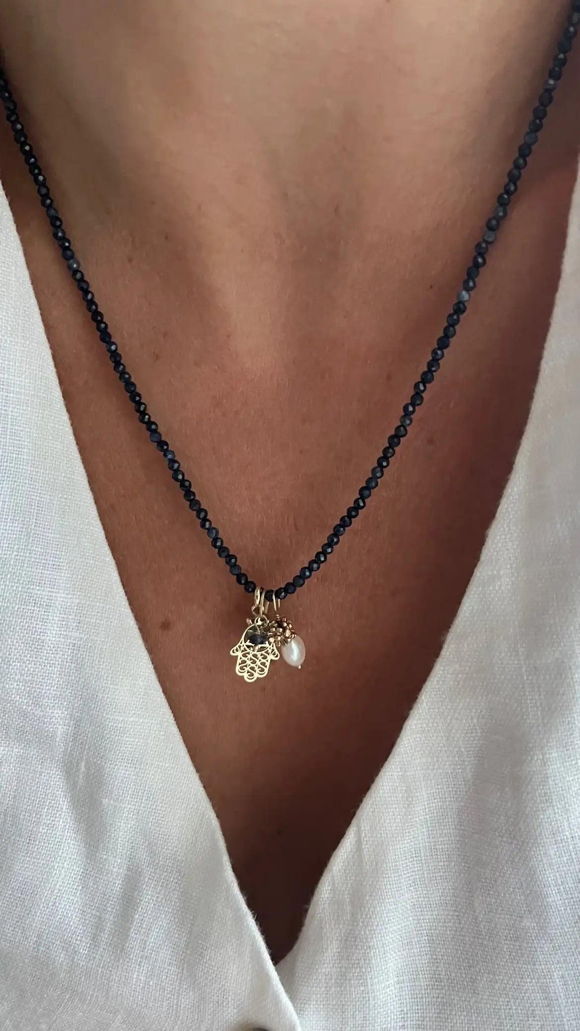 Colar de Safira em Ouro 18k