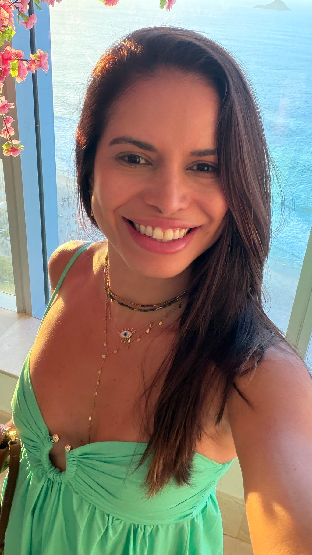 Colar Turmalina Dourada & Hematitas douradas | Ouro 18k