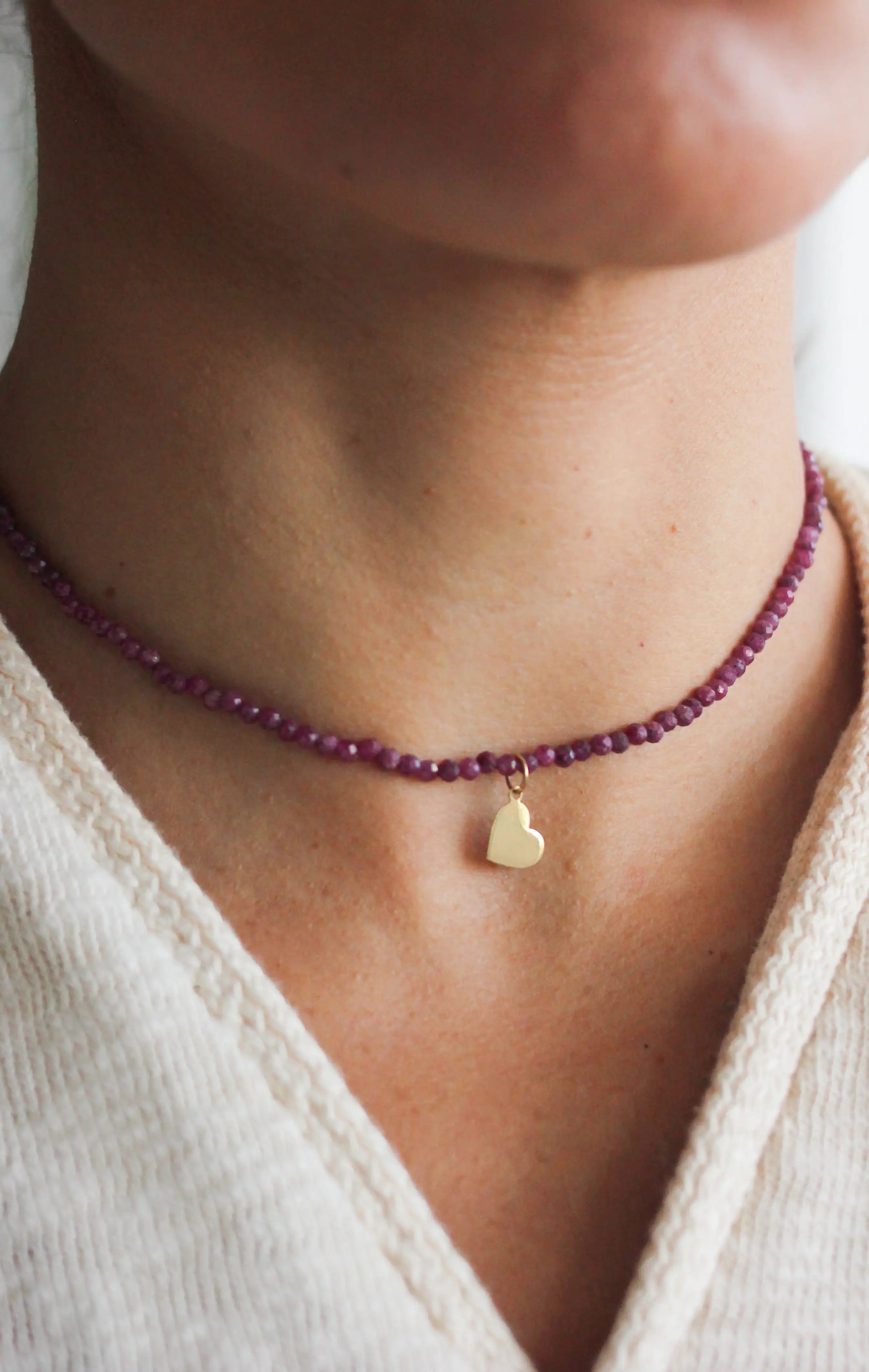 Colar Ana em Rubi 18k