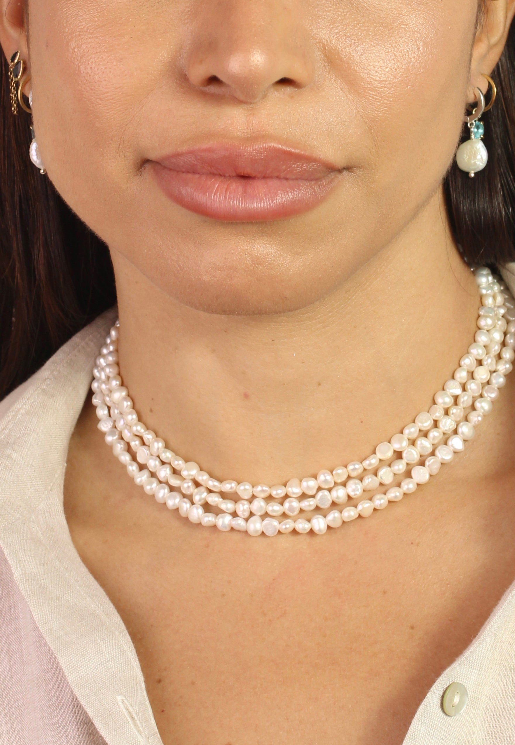 Colar Serena | Pérolas | Linha Prata