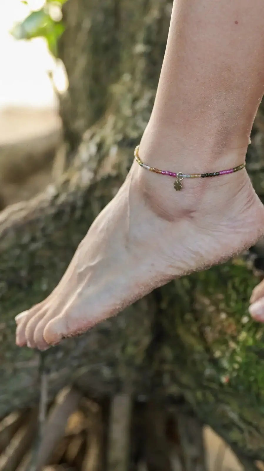 Tornozeleira Turmalina | Linha Ouro 18k