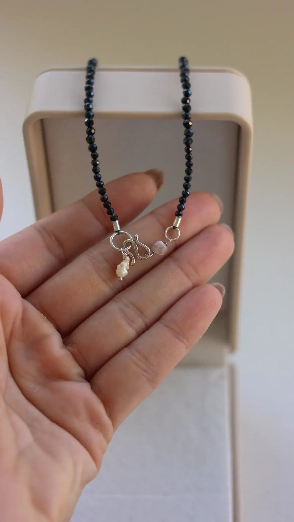 Colar Potência | Quartzo Branco & Espinélio | Prata 950
