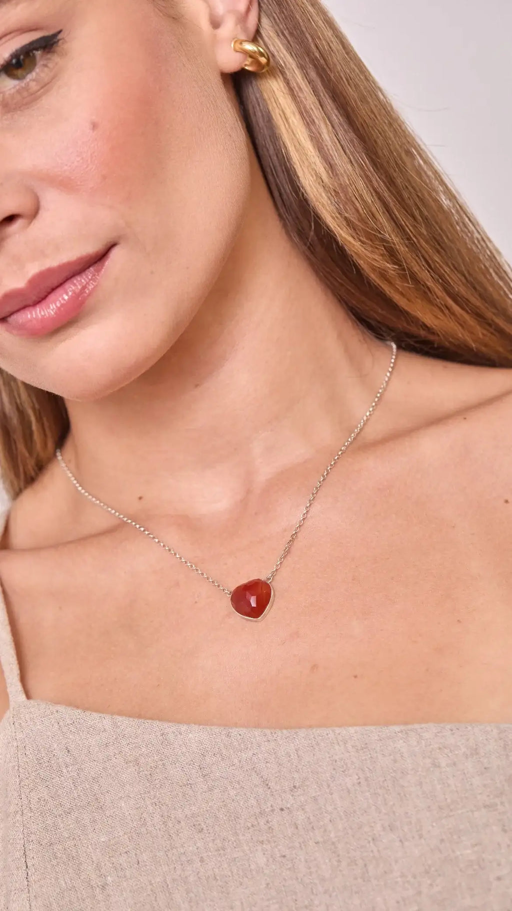 Colar Pura Energia | Cornalina | Prata 950