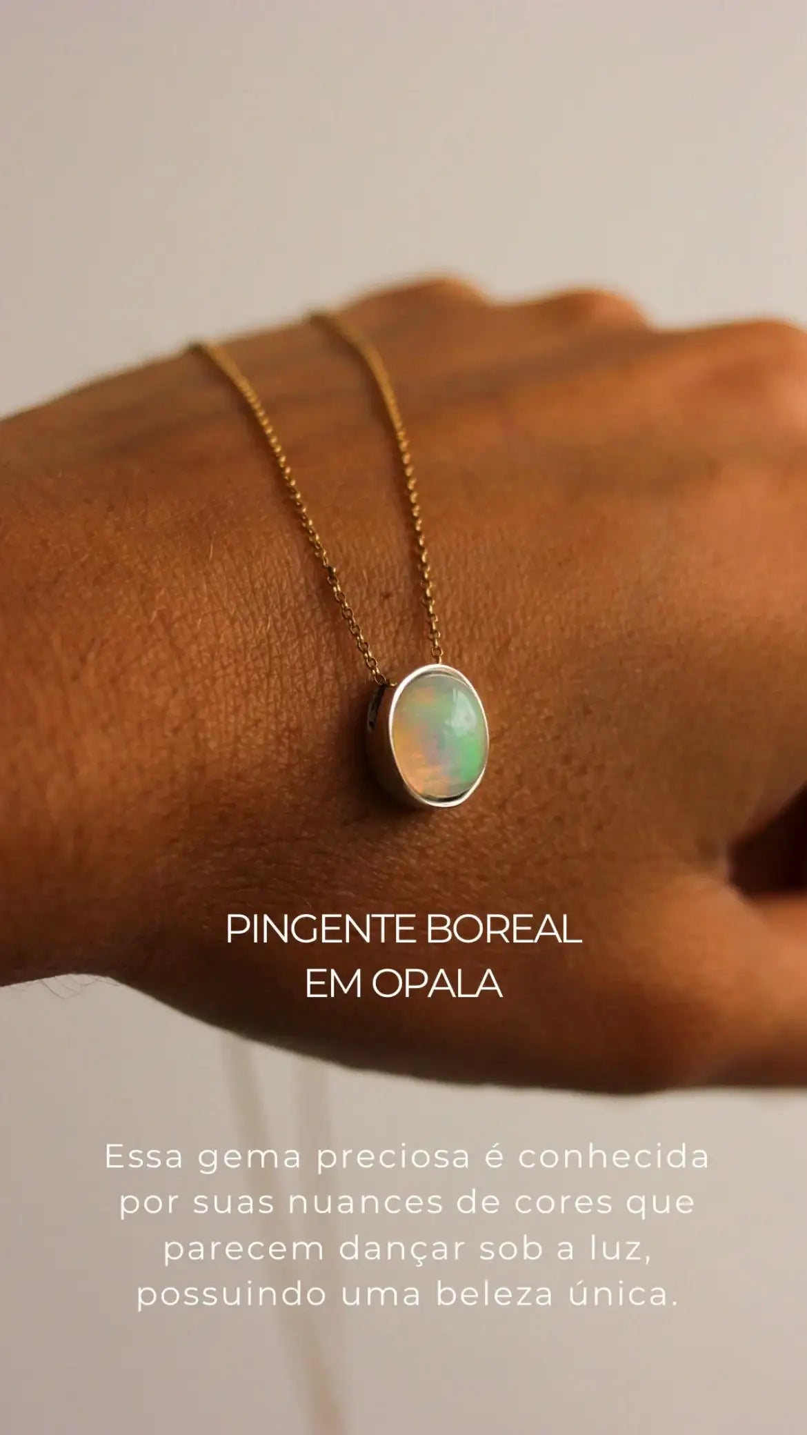 Pingente Boreal em Opala | Prata 950