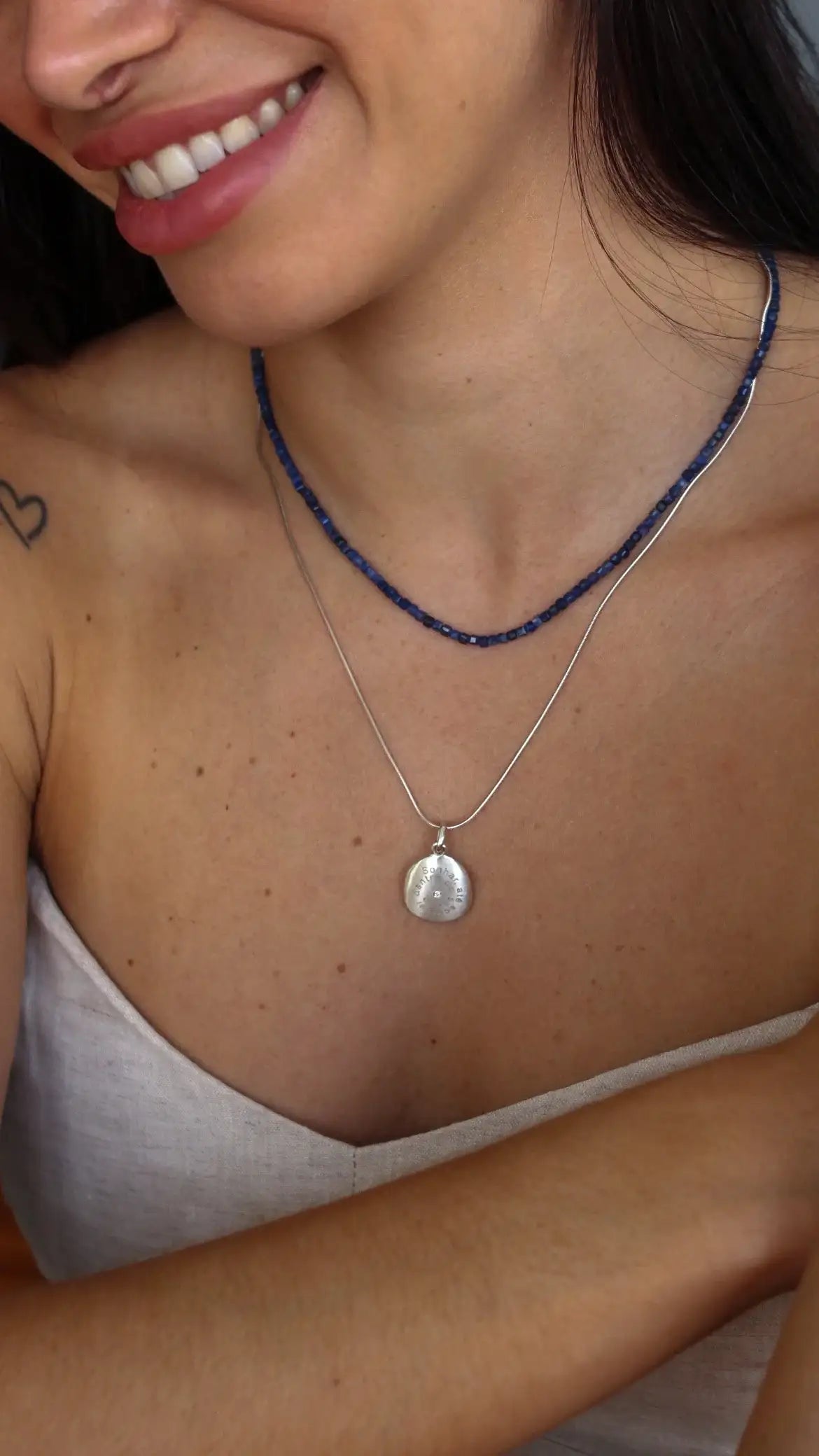 Colar Sodalita | Linha Prata