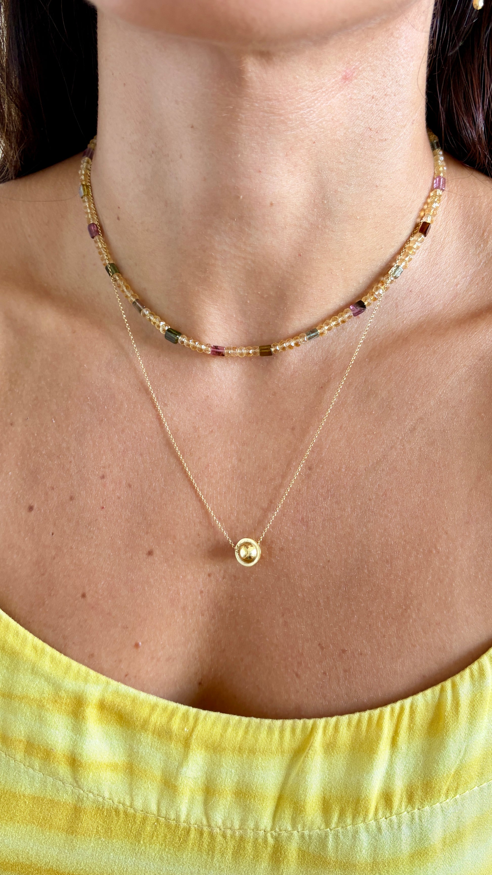 Colar Alegria | Citrinos & Turmalinas