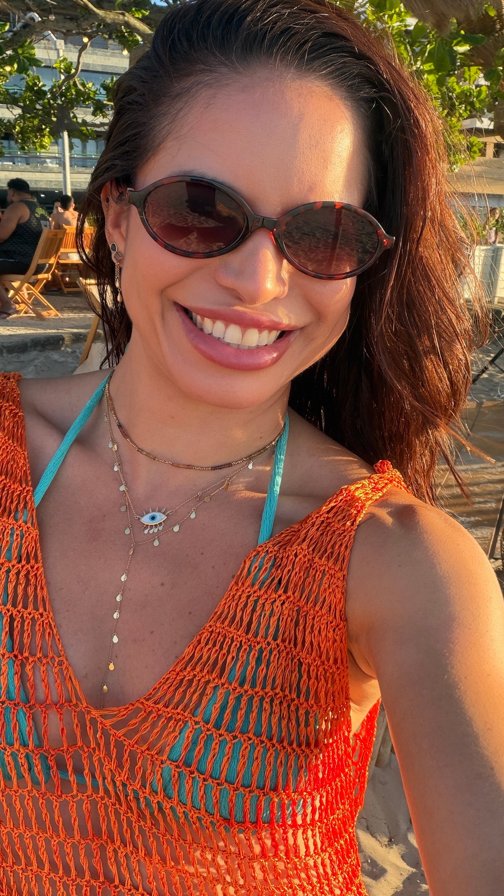 Colar Turmalina Dourada & Hematitas douradas | Ouro 18k