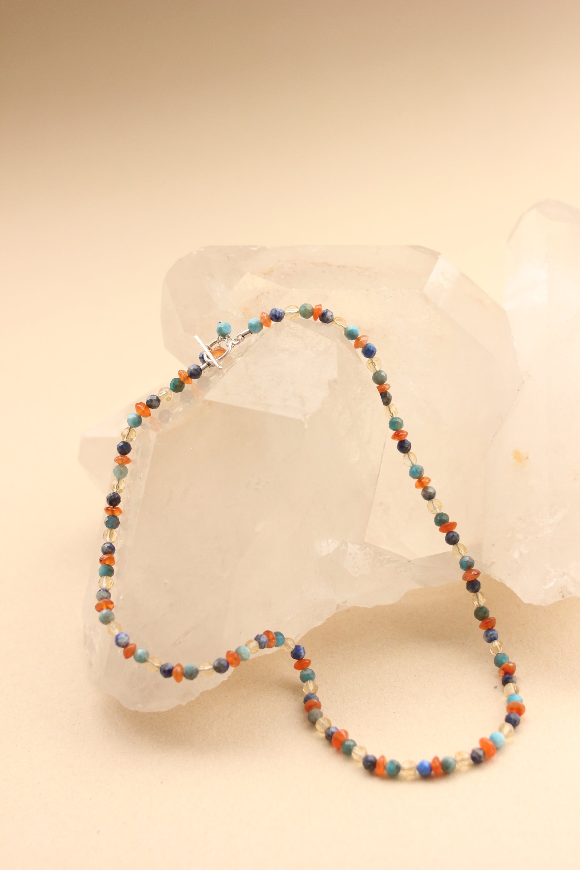 Colar Mix pedras Naturais | linha prata