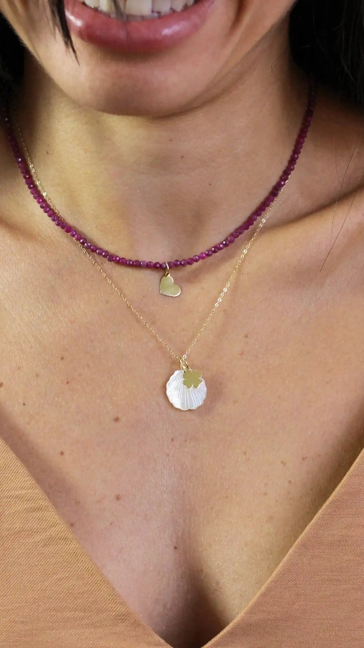 Colar Ana em Rubi 18k
