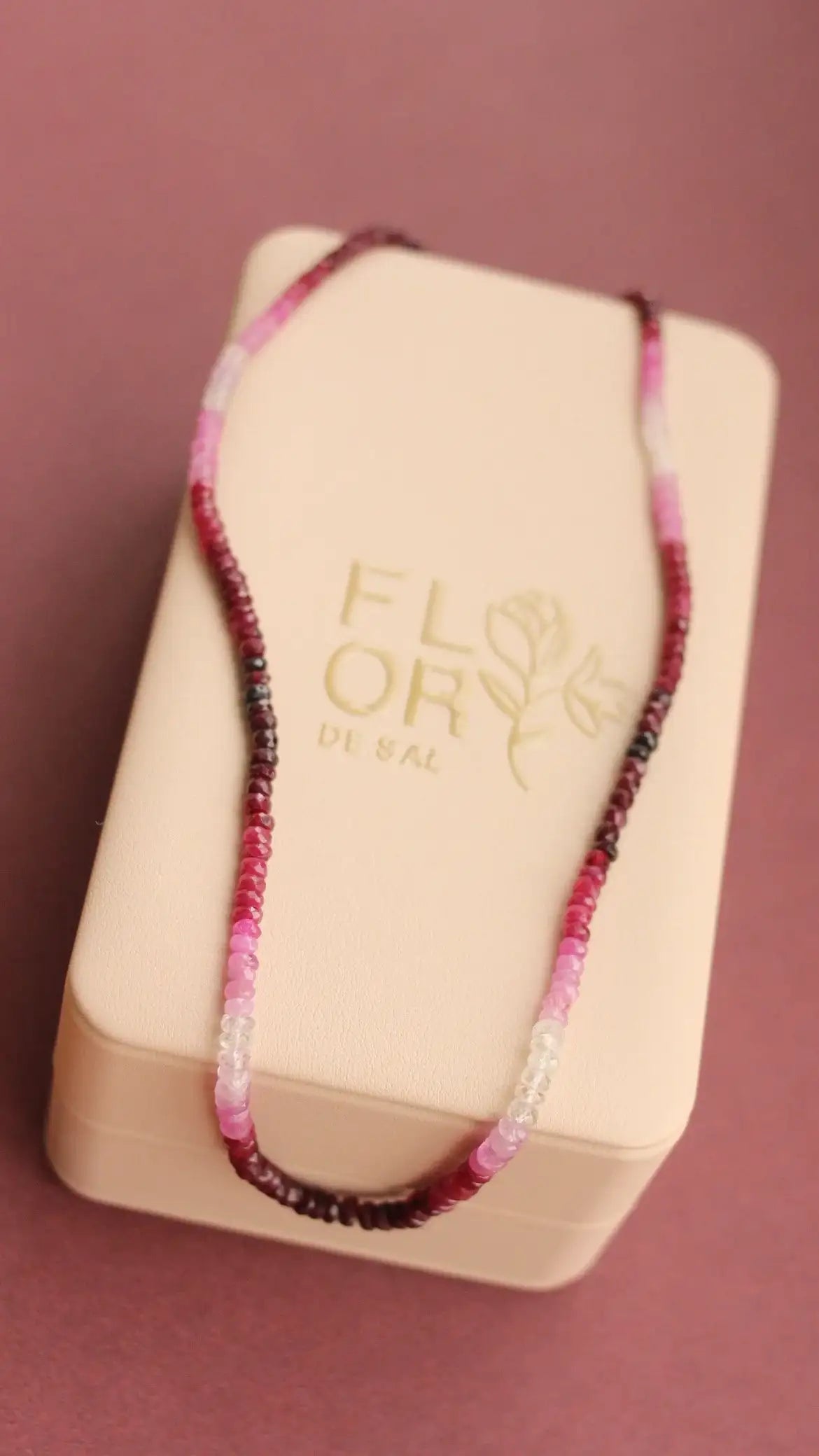 Colar Osiris Rubi Shaded Ouro 18k