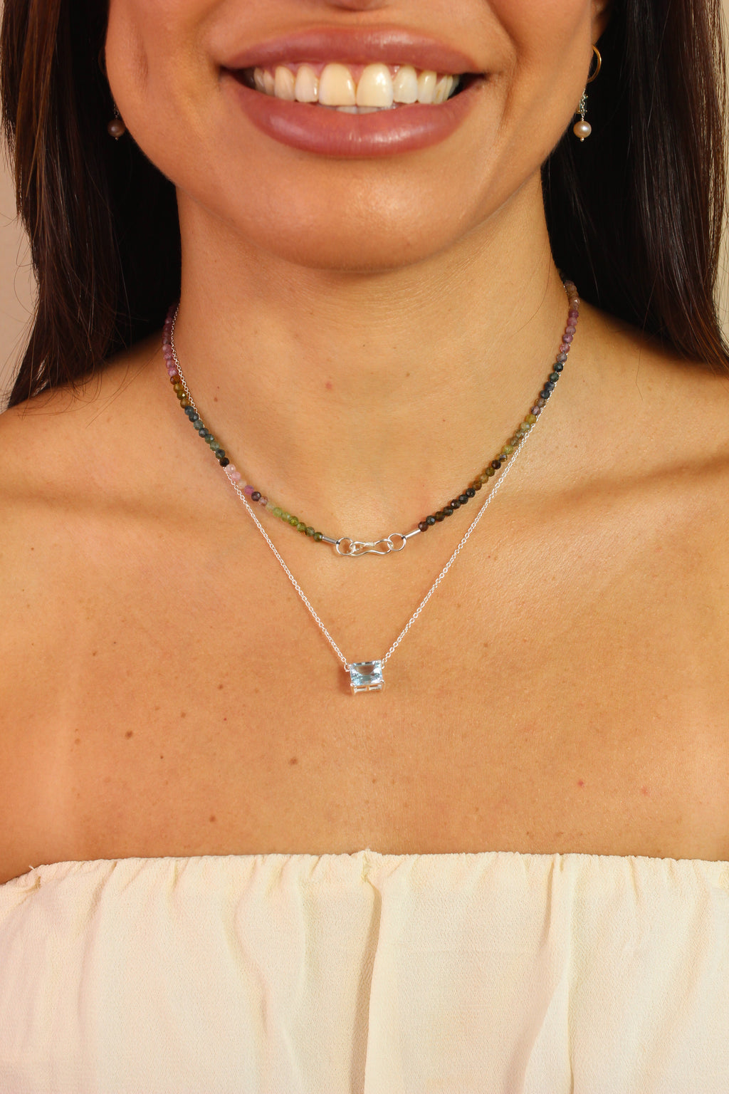 Colar Nina | Turmalinas | Linha Prata