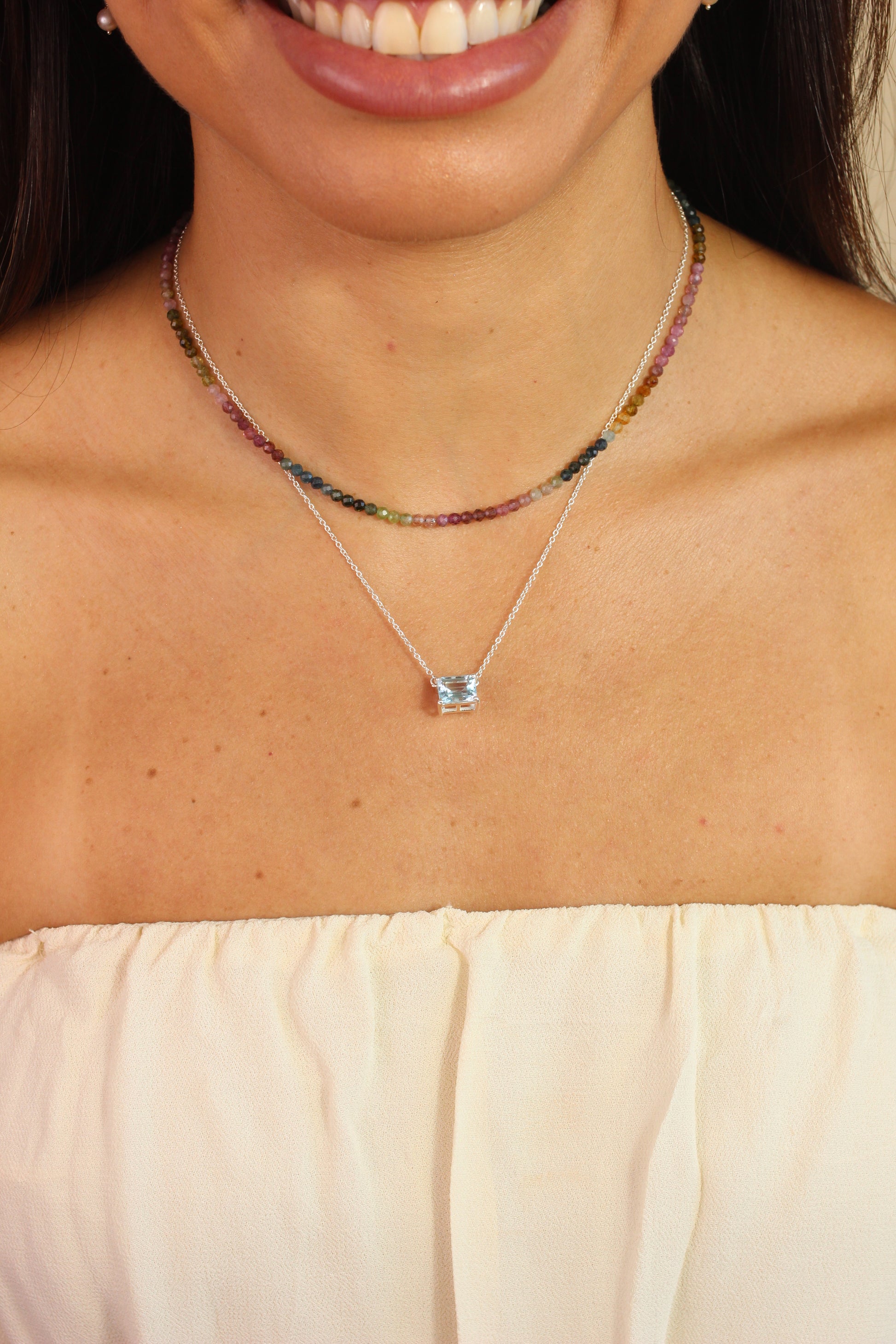 Colar Nina | Turmalinas | Linha Prata