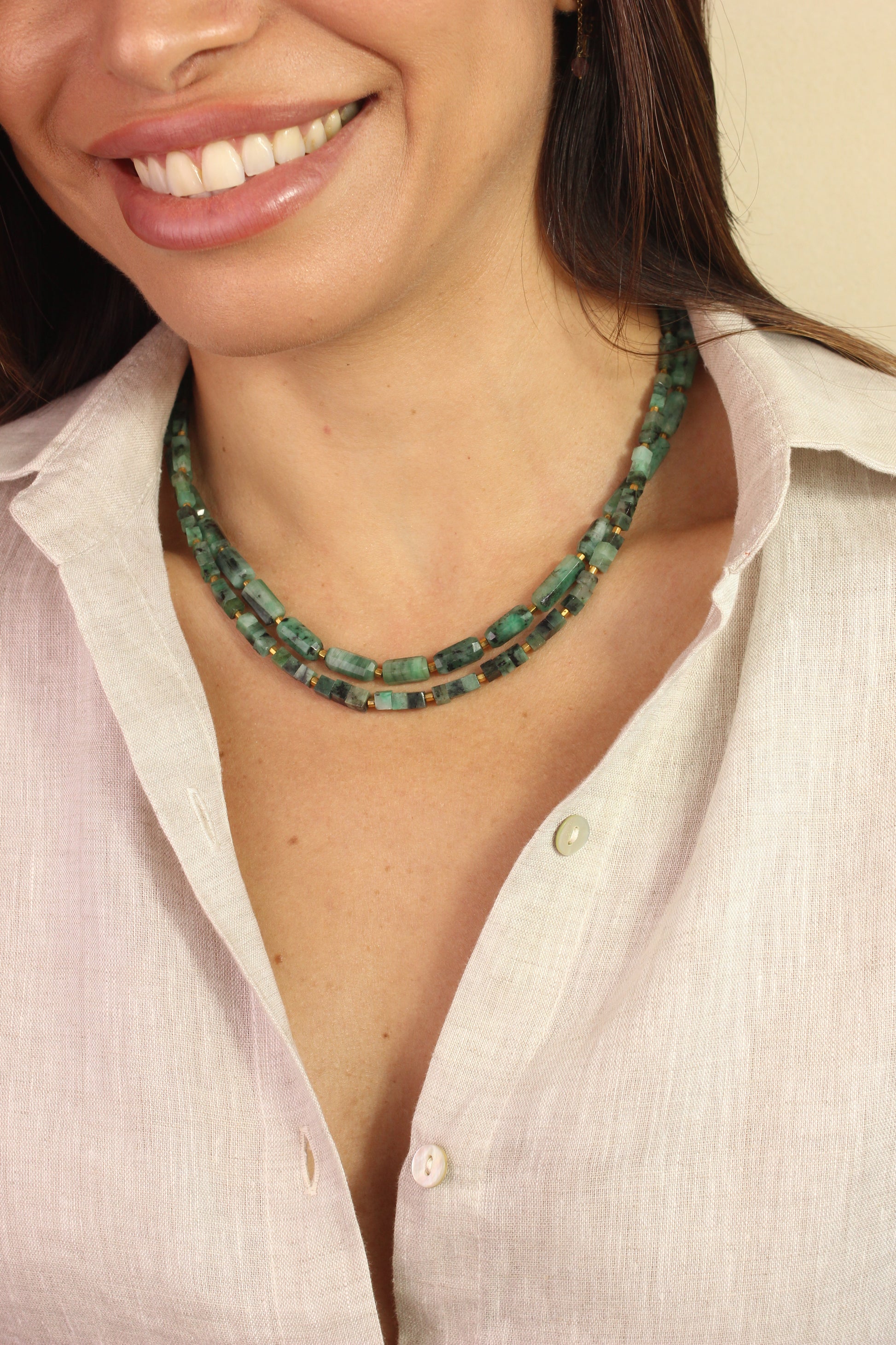 Colar Esmeralda | ouro 18k