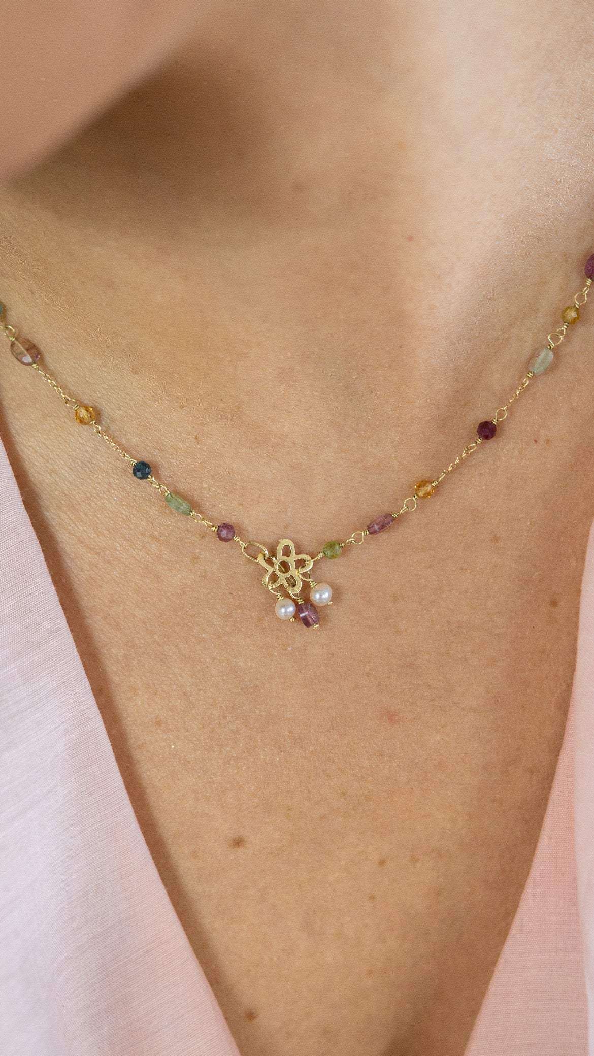 Colar Duda | Turmalinas Ouro 18k