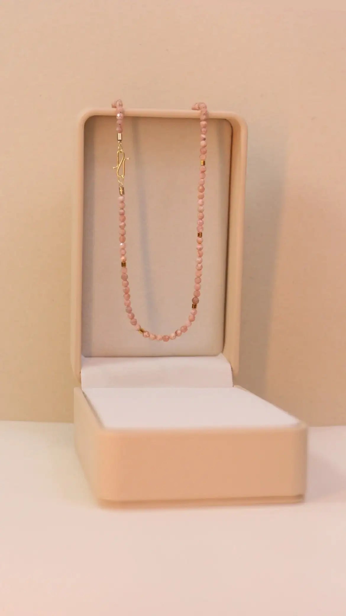 Colar Alinhamento | Rodocrositas | Ouro 18k