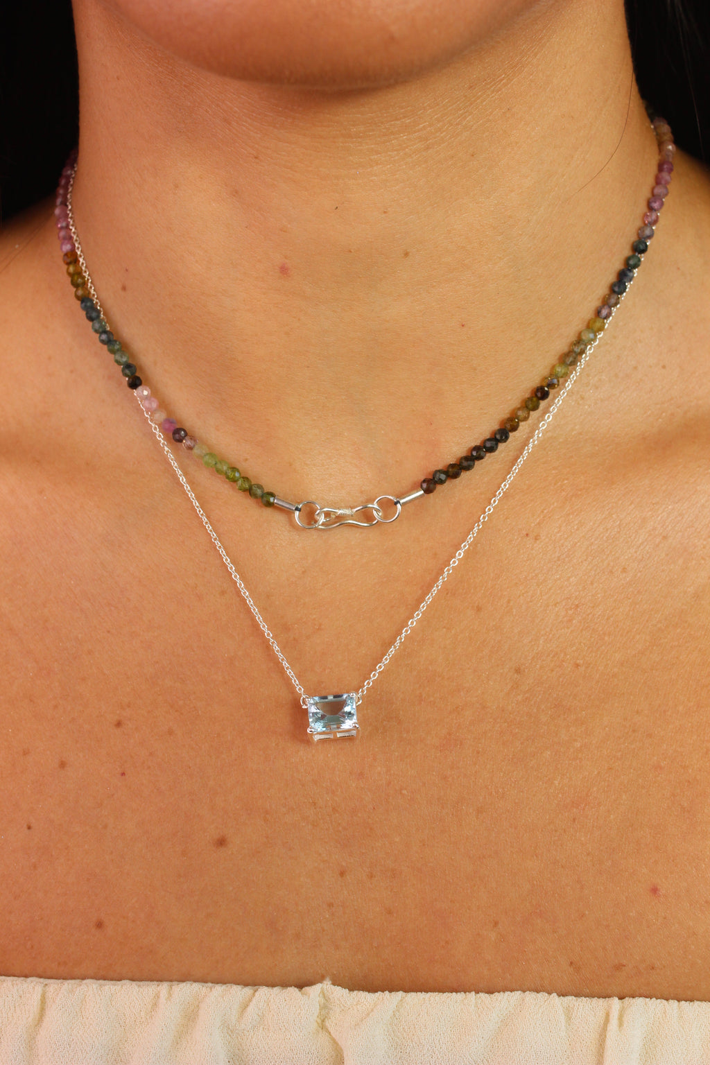 Colar Nina | Turmalinas | Linha Prata