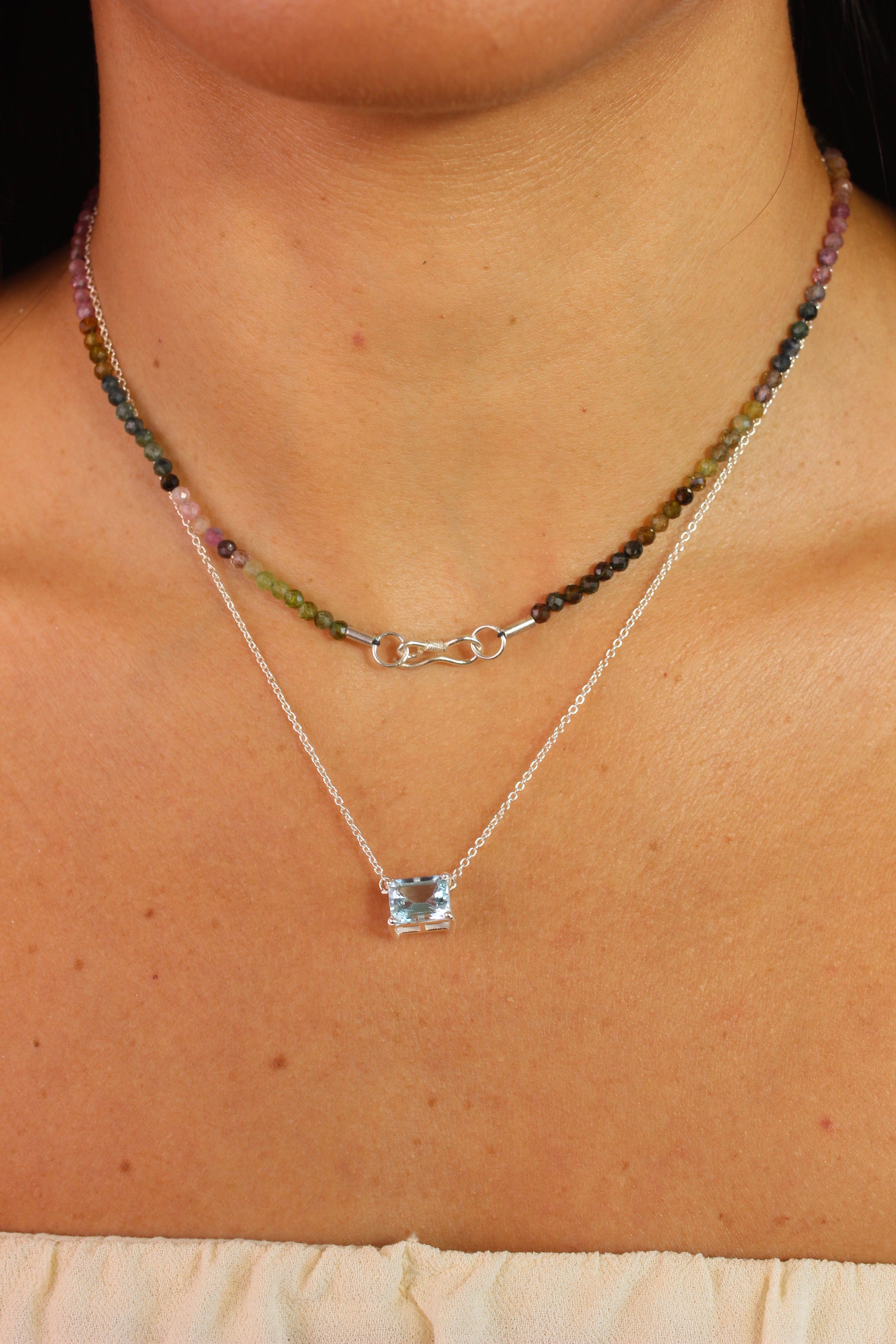 Colar Nina | Turmalinas | Linha Prata